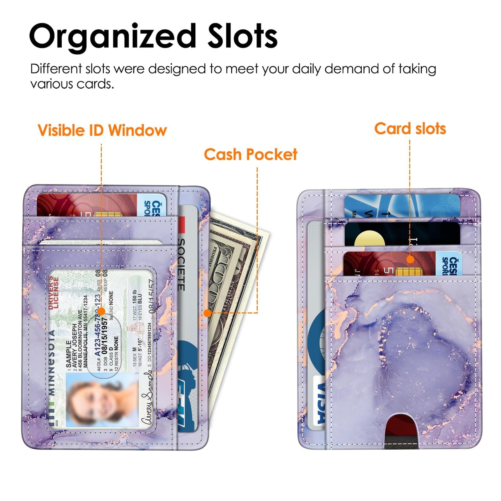 Fintie Geldbörse Flache Geldbörse Kartenetui, Premium Kunstleder RFID-Block günstig online kaufen