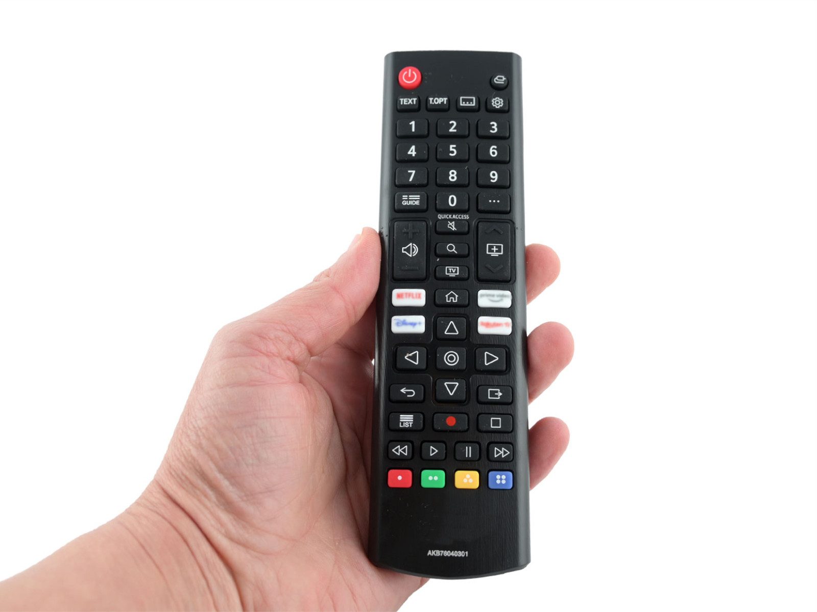azurano Ersatz für LG AKB76040301 Universal-Smart-TV-Fernbedienung (Streaming-Tasten)