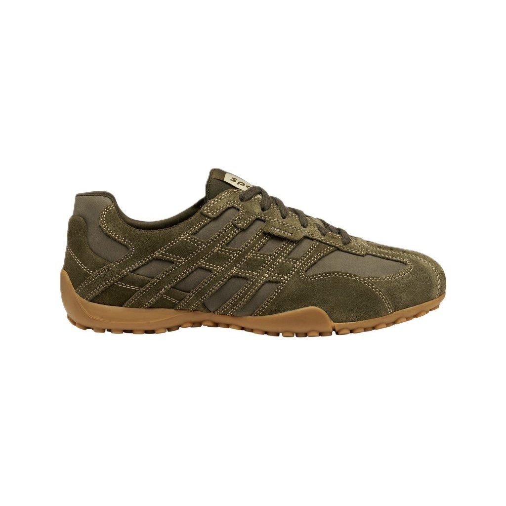 Geox Snake Original (Leder) militärgrün Herren Sneaker günstig online kaufen