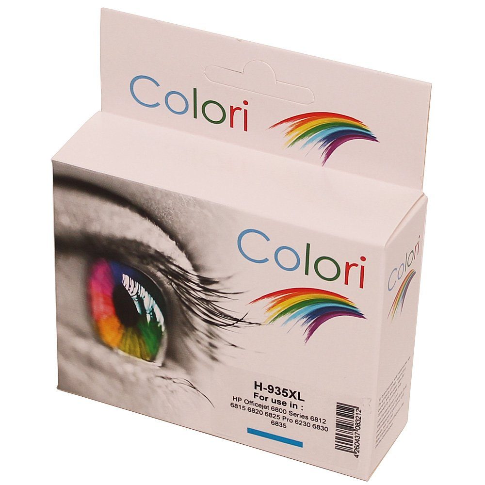 Colori Tintenpatrone (Kompatible Druckerpatrone für HP 935XL 953 XL Cyan OfficeJet 6800, Colori)
