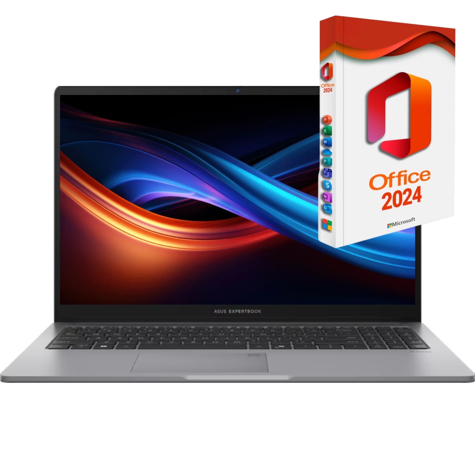 Asus Expertbook P1503 Business-Notebook (39 cm/15.6 Zoll, Intel Core i7 13620H, Intel UHD Grafik, 500 GB SSD, Windows 11 Pro, MS Office 2024 Pro, RJ-45 LAN)