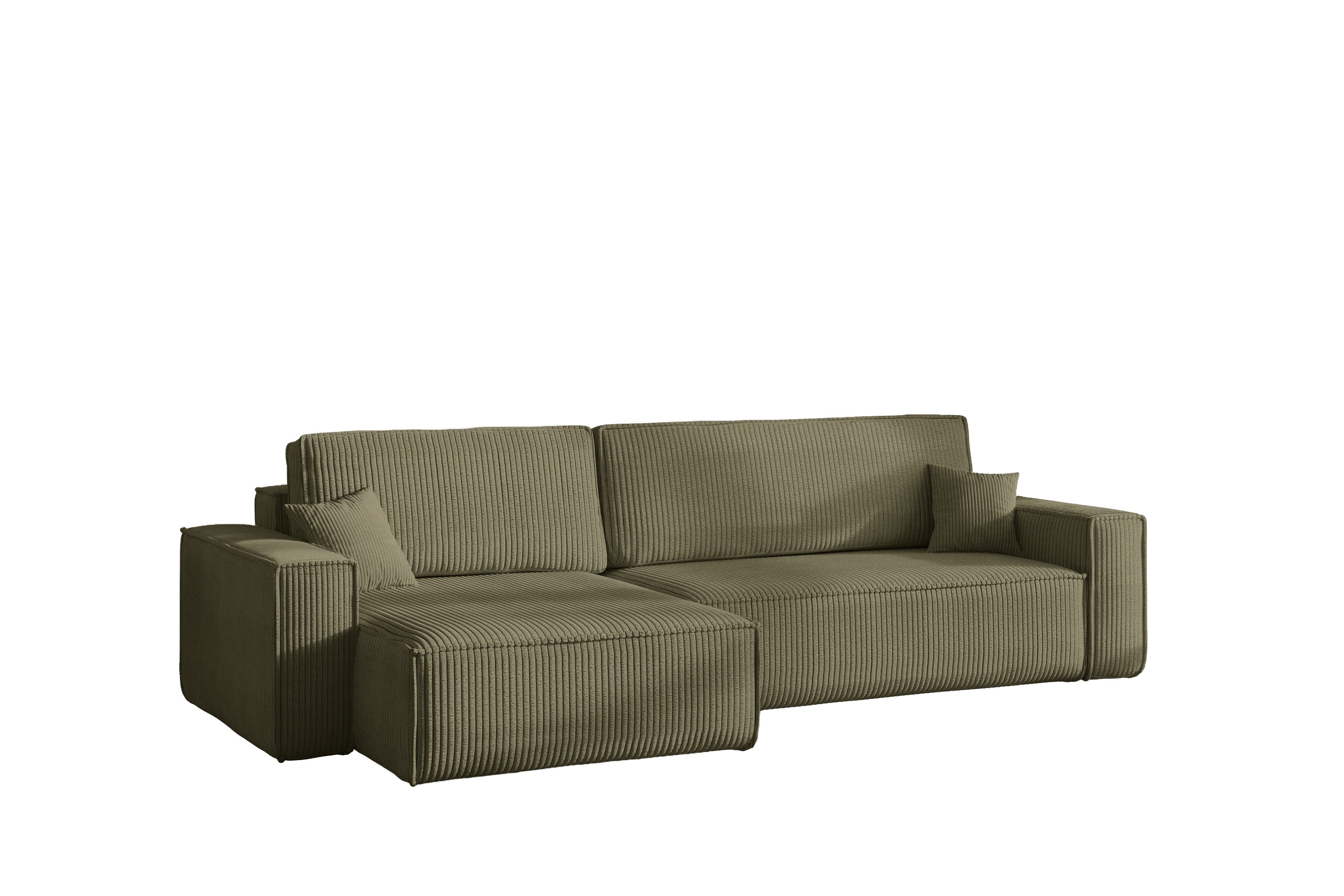 Kaiser Möbel Ecksofa mit schlaffunktion und bettkasten, BEST XL stoff Poso, Quelle, Verita, Mit Bettfunktion und Bettzeugfach