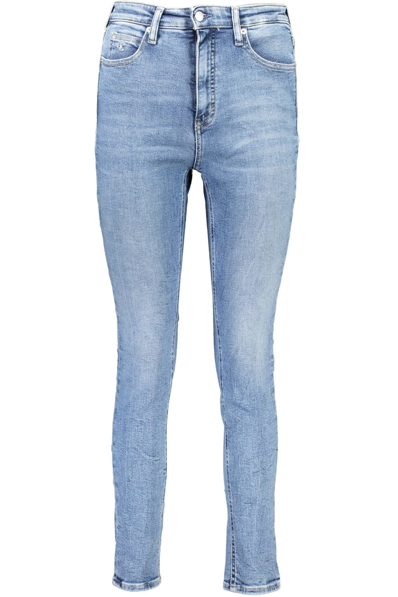 Calvin Klein Jeans 5-Pocket-Jeans Damenjeans Blau: Hohe Taille, Enges Bein, Nachhaltige Baumwolle