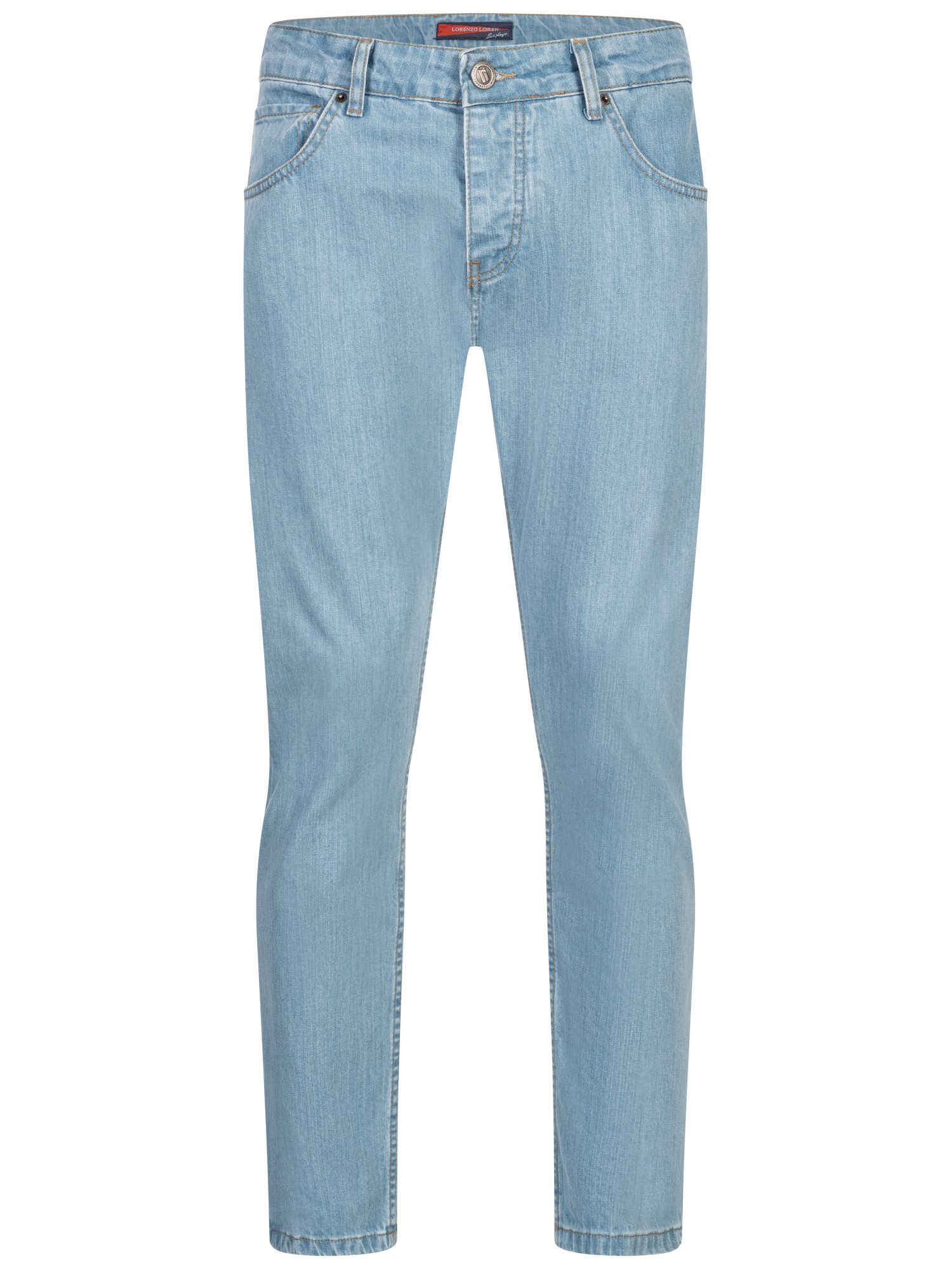 Straight-Jeans Herren Jeans Stonewashed Hellblau LL-4014