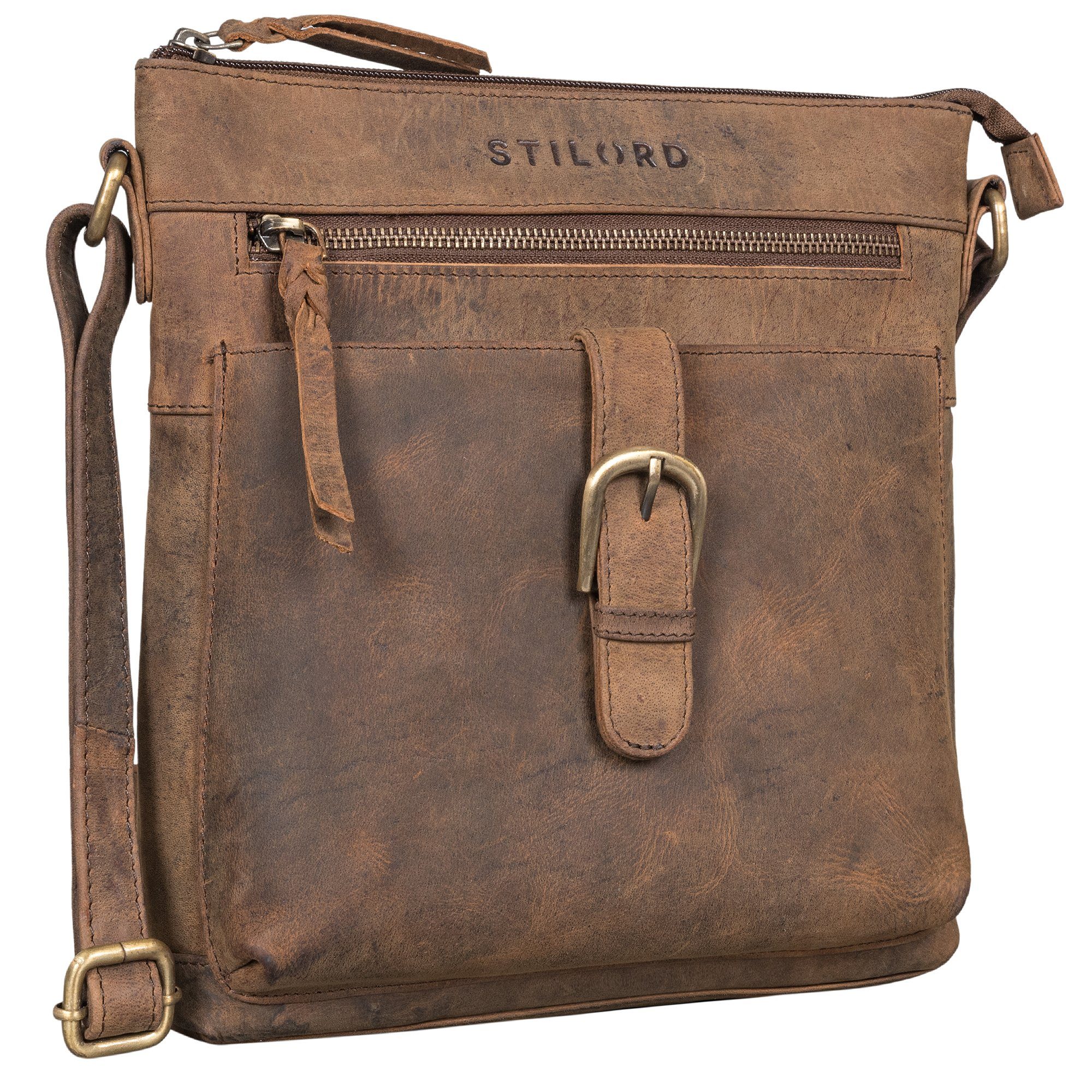 Handtasche "Theodora" Vintage Leder Handtasche Damen Umhängetasche