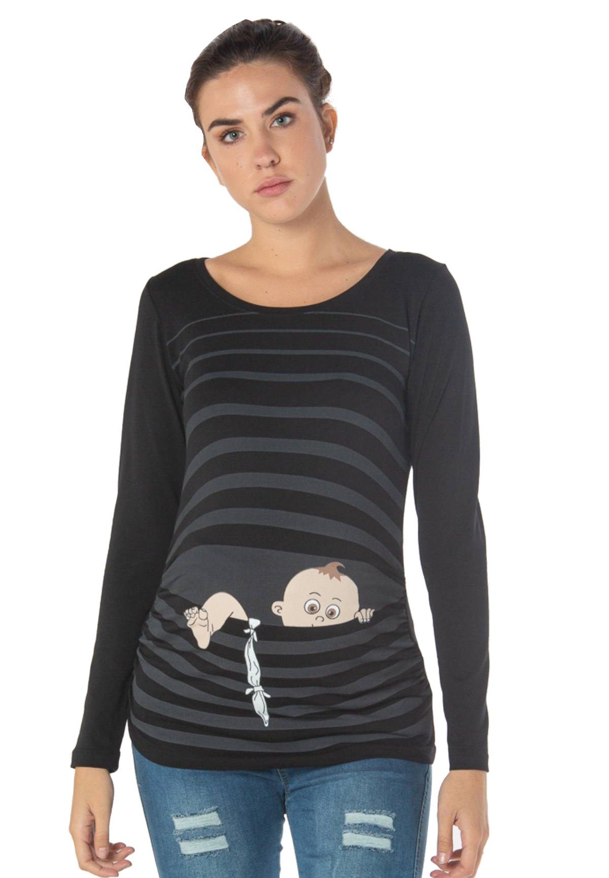Umstandsshirt Baby Flucht