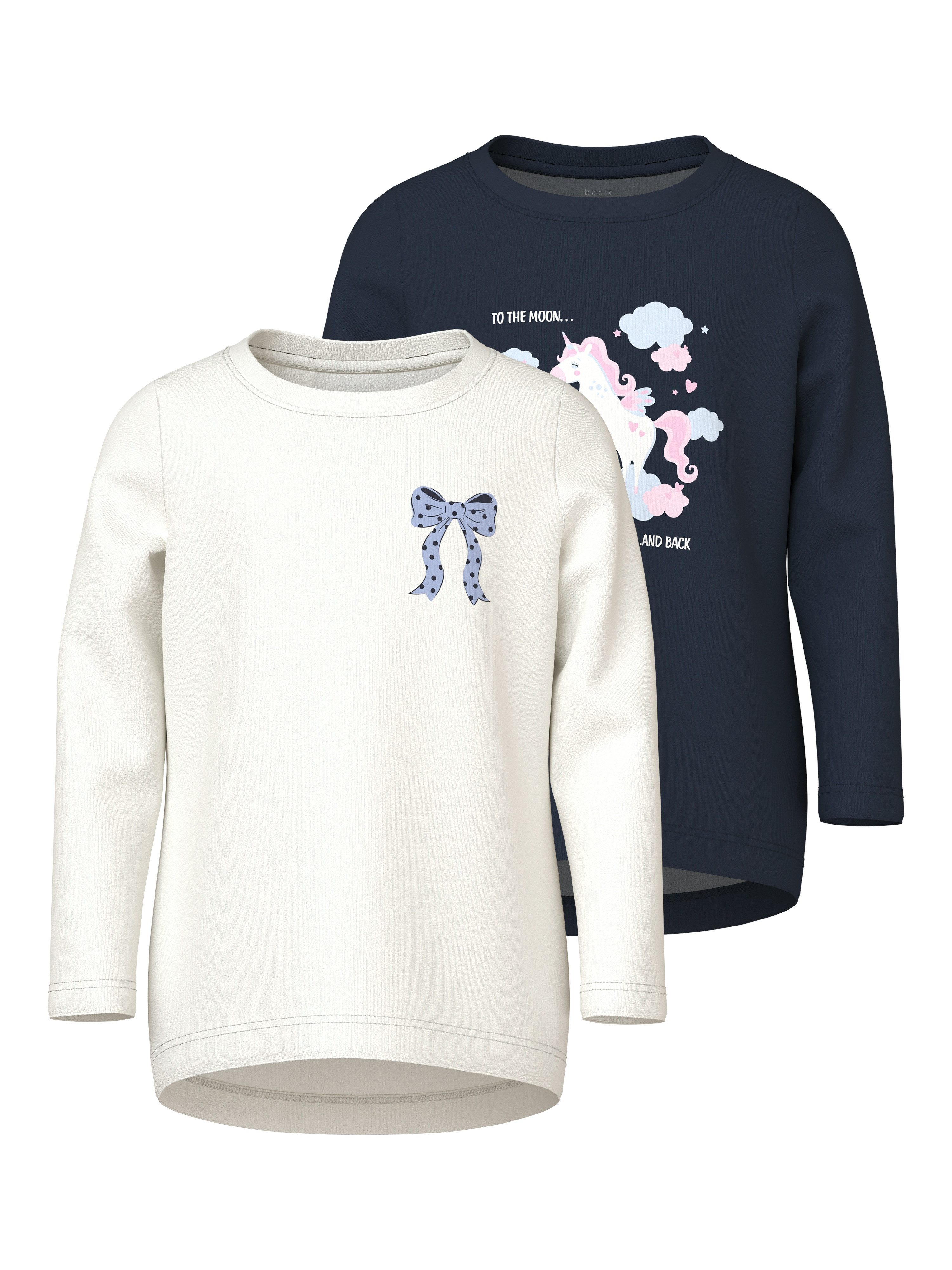 Name It Langarmshirt NMFVIX 2P LS TOP (Packung, 2-tlg., 2er-Pack)