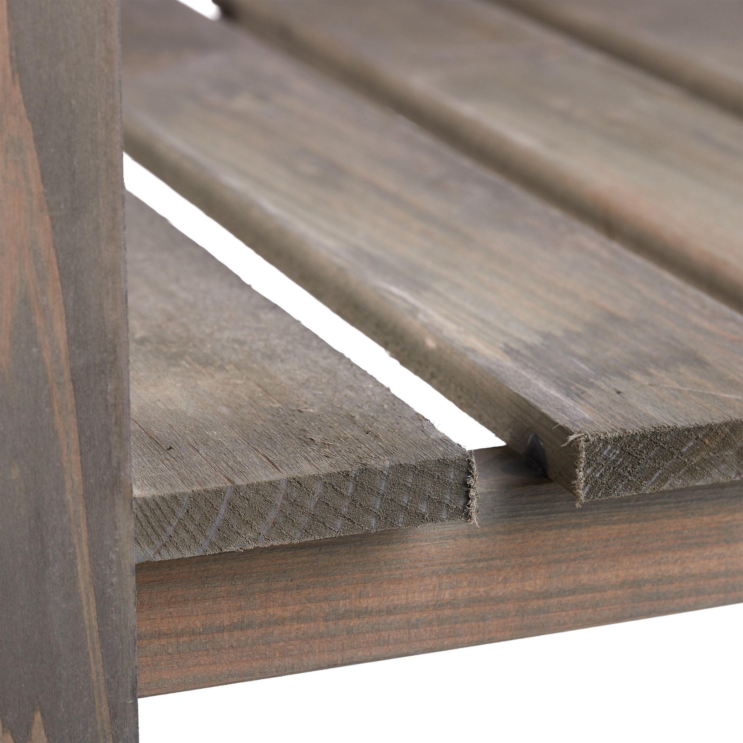relaxdays Hochbeet Holz grau