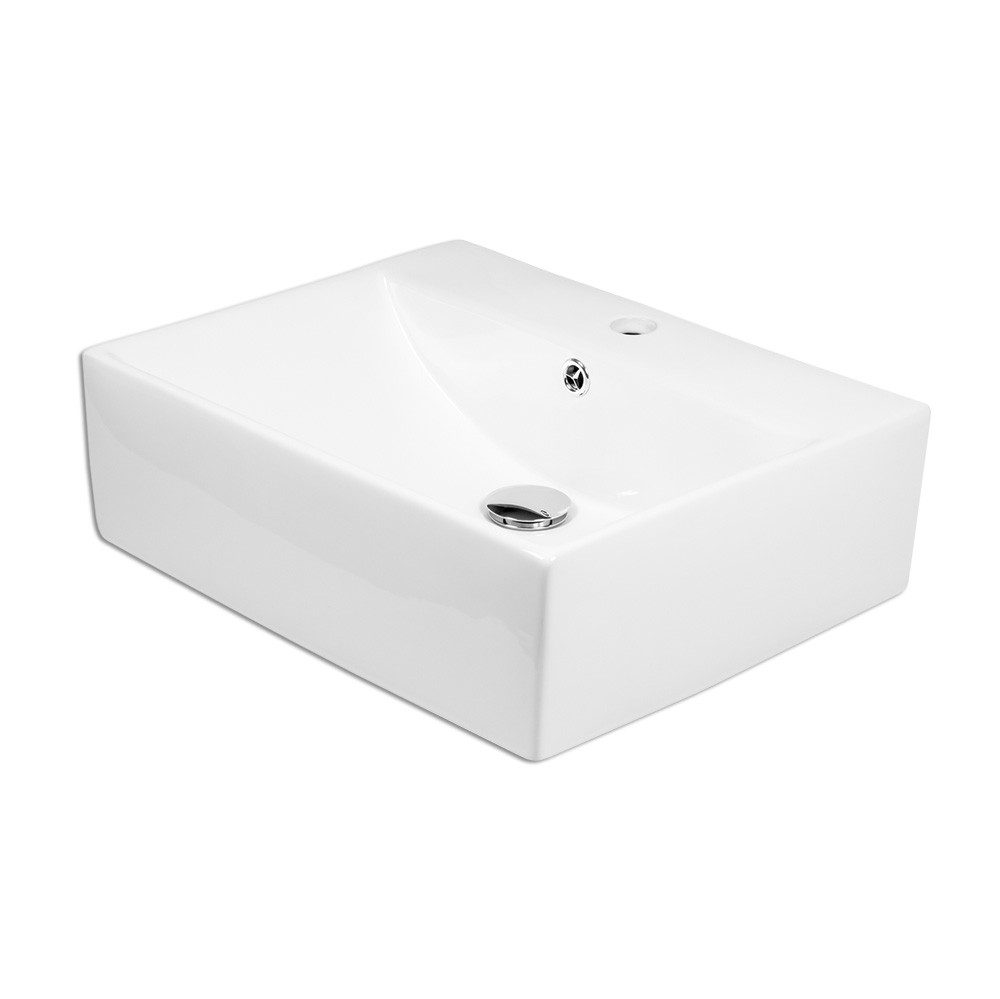 Stabilo Sanitär Waschbecken Keramik Wandhängewaschbecken rechteckig günstig online kaufen