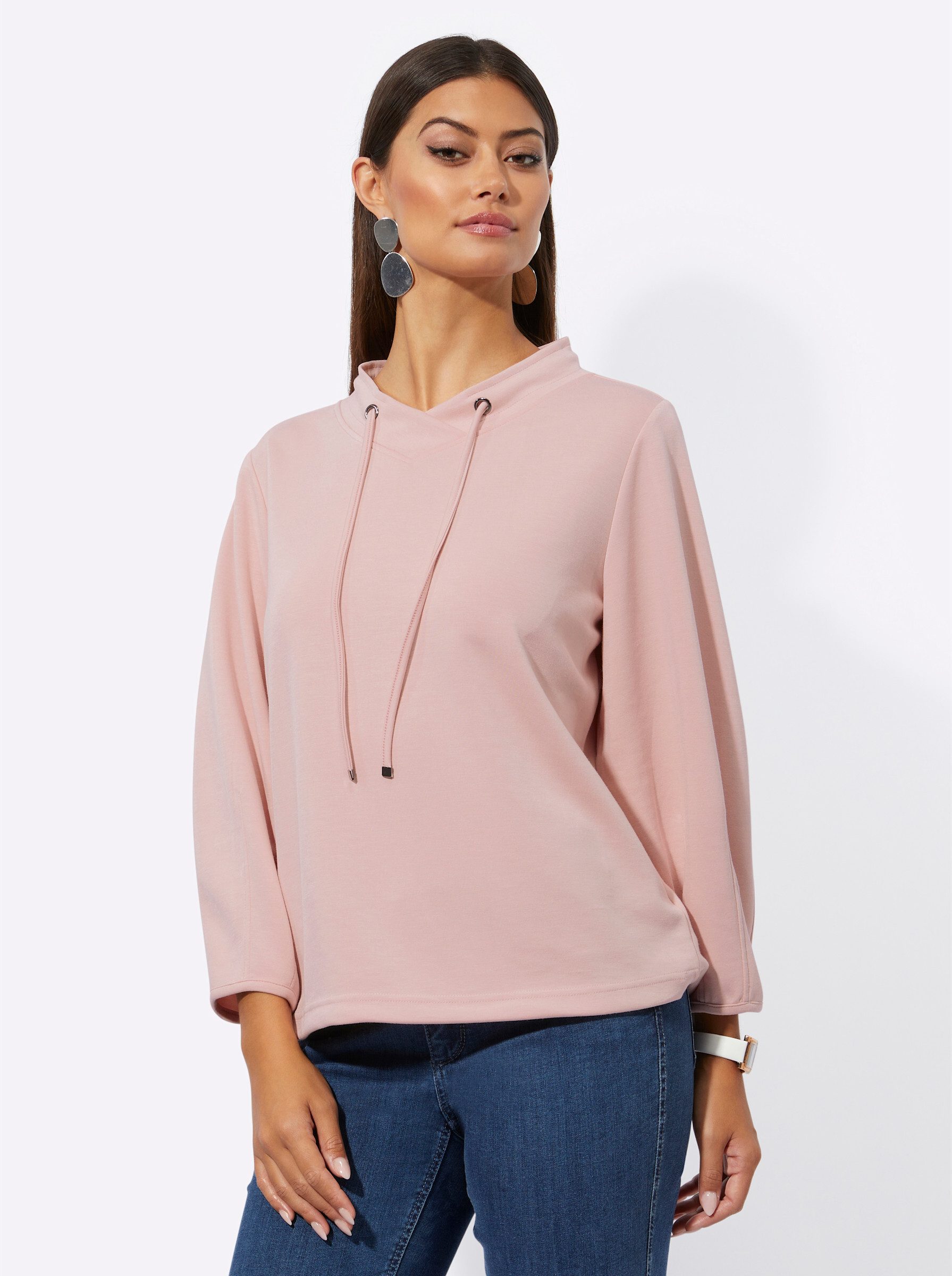 creation L Sweater Modal-Mix-Sweatshirt 3/4-Arm günstig online kaufen