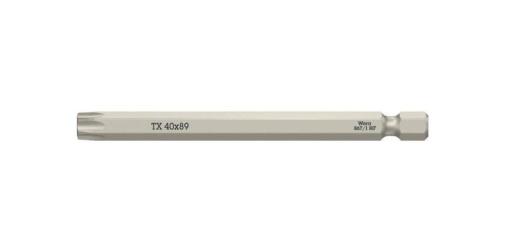 Wera Bit-Set Bit 867 TORX® HF 1/4 ″ TX 40 Länge 89 mm ohne Farbleitsystem