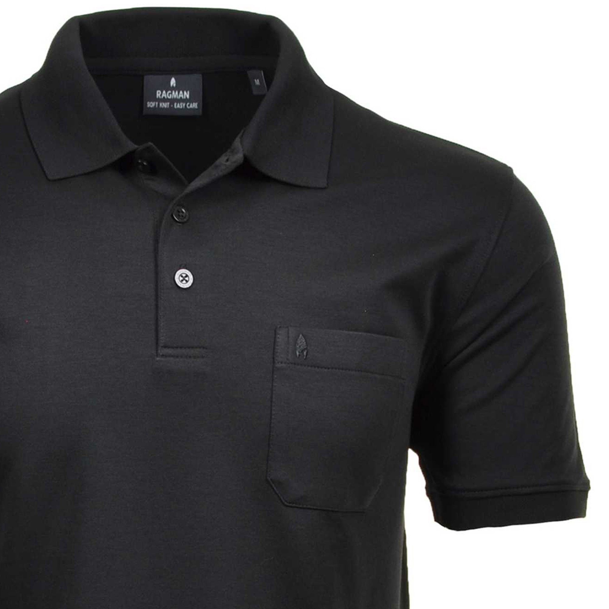 RAGMAN Poloshirt Herren Poloshirt Baumwolle Softknit-Polo