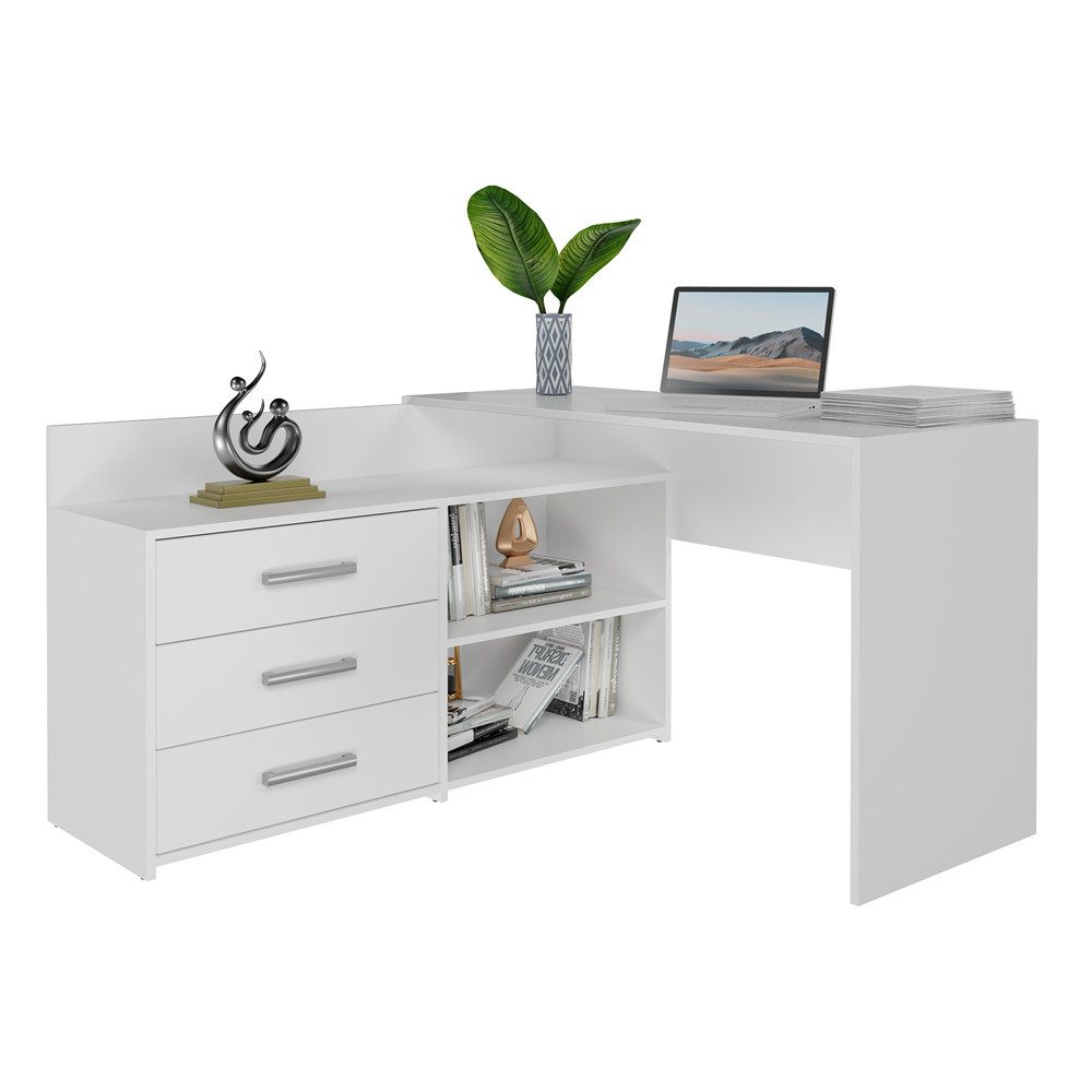 TOPESHOP Schreibtisch geräumiger Schreibtisch kompakt, Tiefe: günstig online kaufen
