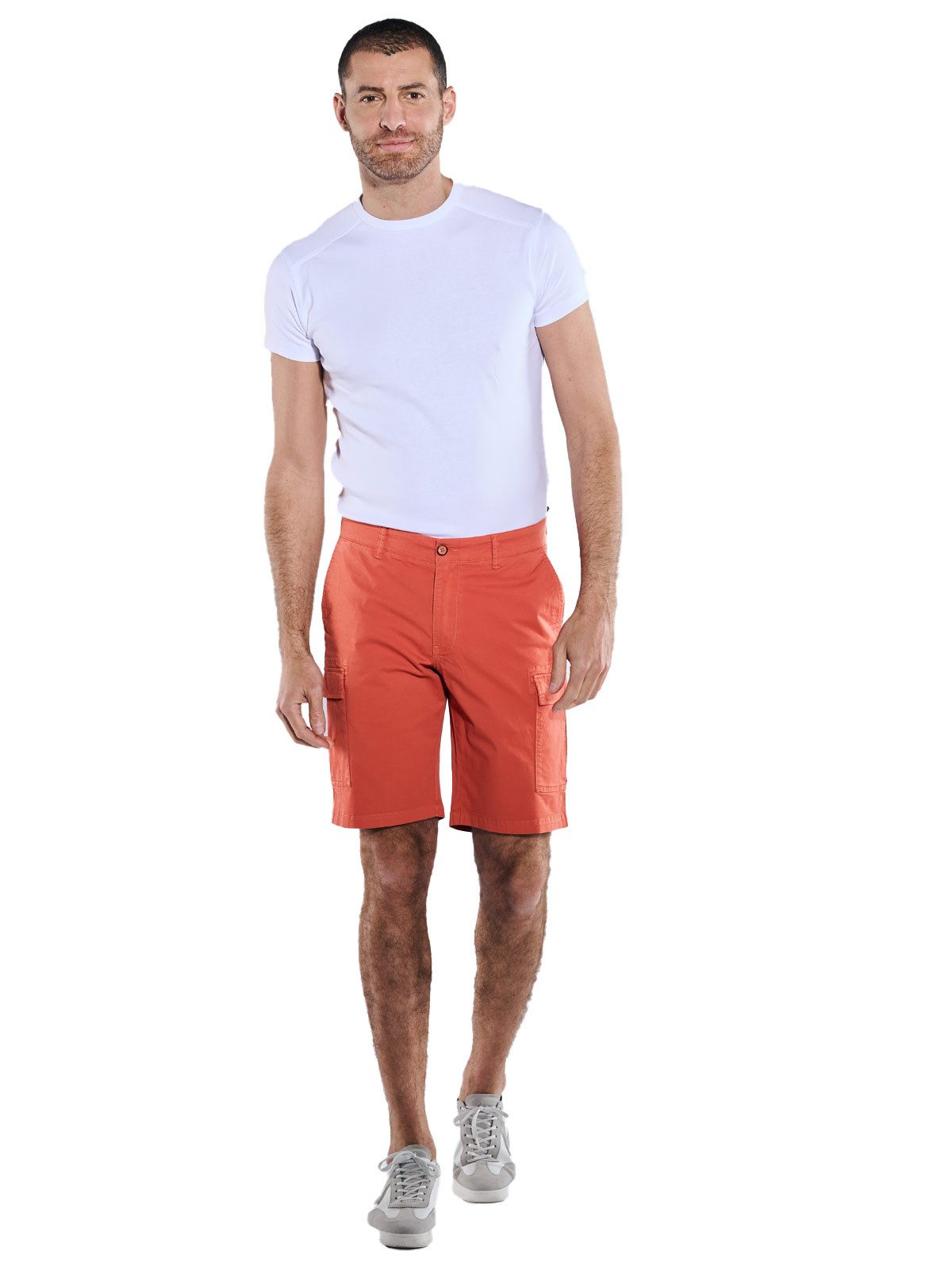 Engbers Cargobermudas Herren Cargo-Bermuda regular, Rostorange