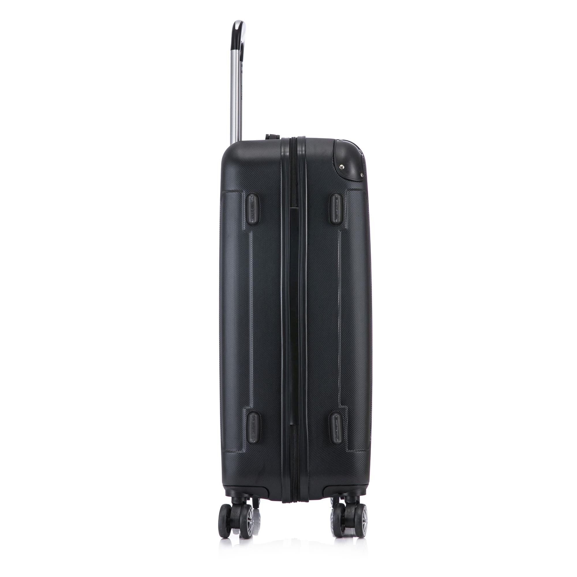 Flexot Hartschalen-Trolley F-2045 Kofferset, 360° Rollen, robuster Reisekoffer, Bordcase, 4 Rollen, Robuster und moderner Koffer mit vier 360° Rollen und Zahlen – Bild 4 von 5