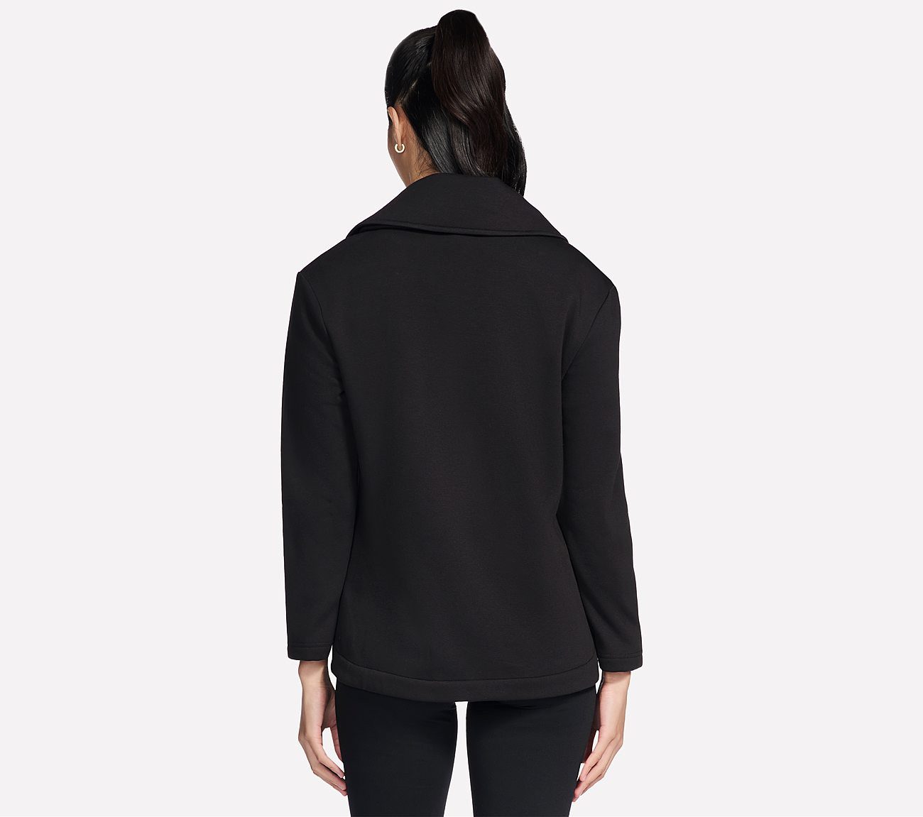 Skechers Trainingsjacke GOSNUGGLE TUNIC FZ JACKET langärmliges Design, mit breitem, umklappbarem Kragen