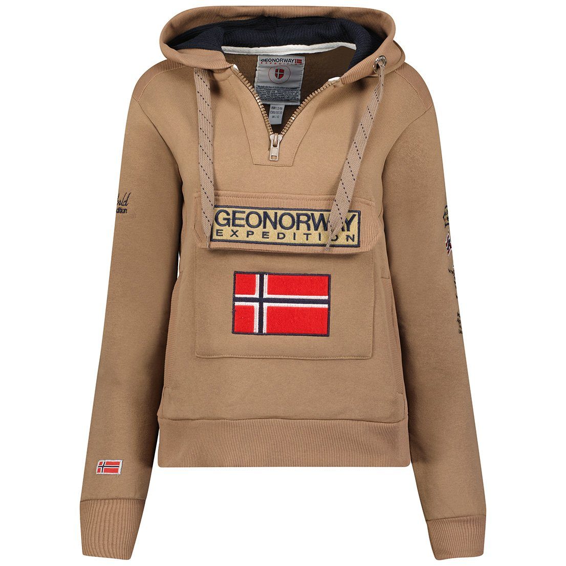 Geo Norway Kapuzensweatjacke Damen Hoodie brgymclass (Geographical Norway Set, 1-tlg) Mit kaupuze