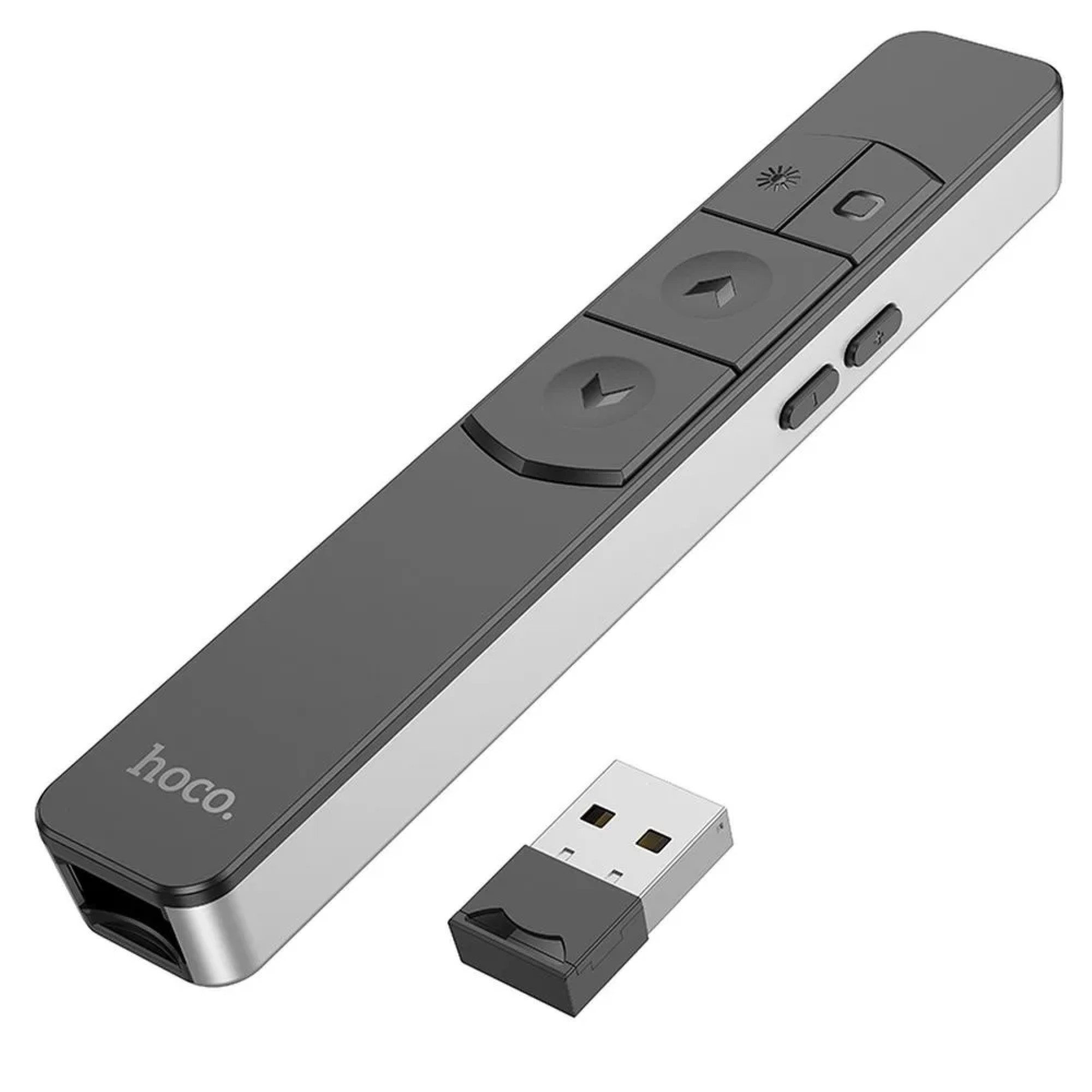 hoco. Laserpointer Kabelloser Bluetooth-Laserpointer GM202 Silber mit roter Laserfarbe