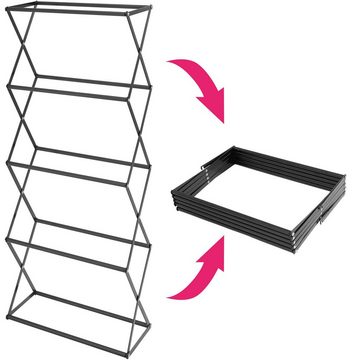tectake Hochbeet Vertikalbeet mit 4 Kästen 52x21x127cm
