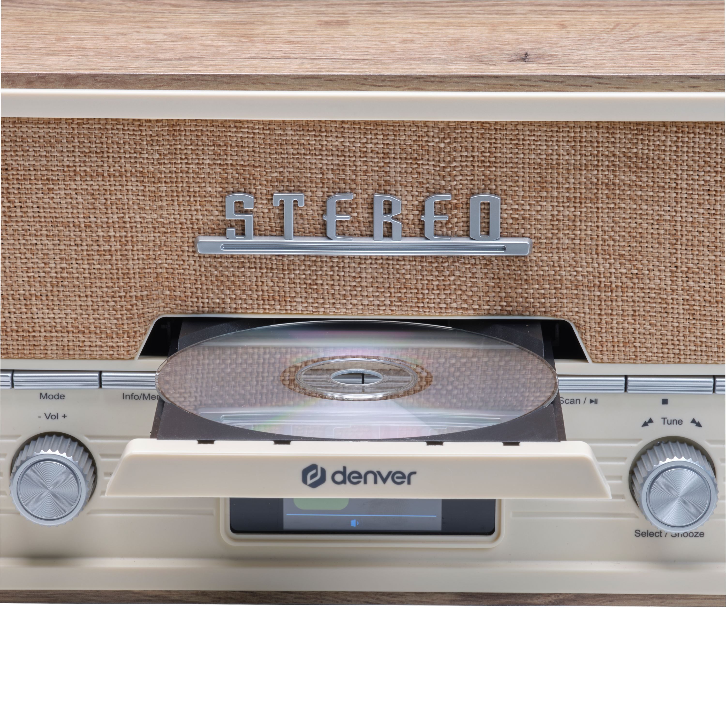Denver MDA-525LW Stereoanlage (DAB+, FM, 10 W, Wecker (2), Snooze, 30 Presets, Teleskopantenne, Fernbedienung) – Bild 4 von 5