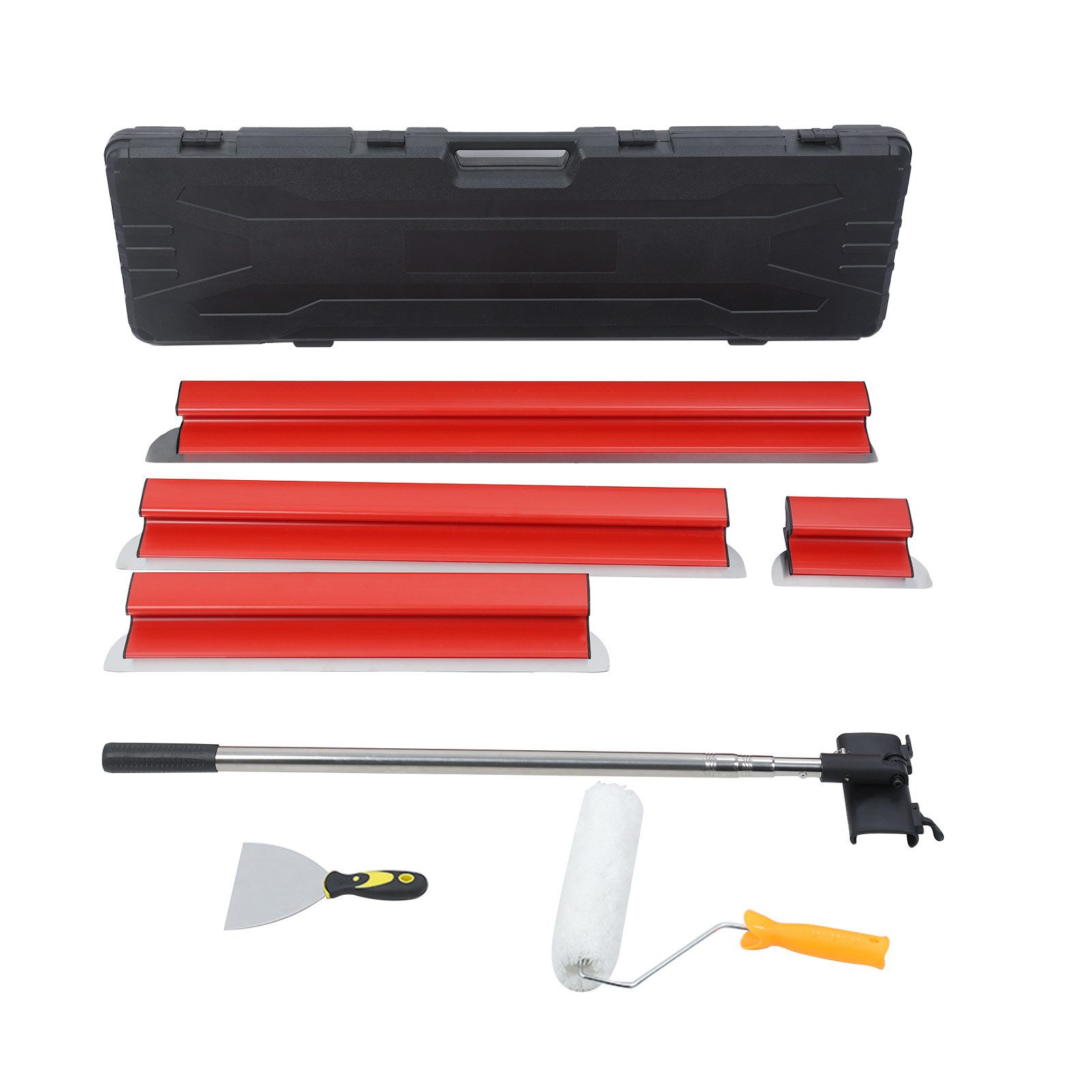 Rutaqian Flächenspachtel Flächenspachtel Spachtel Set 20,40,60,80,100 cm (5-St-St) Flächenspachtel Set für Verputzen Kratzen Glätten von Wänden (5-St)