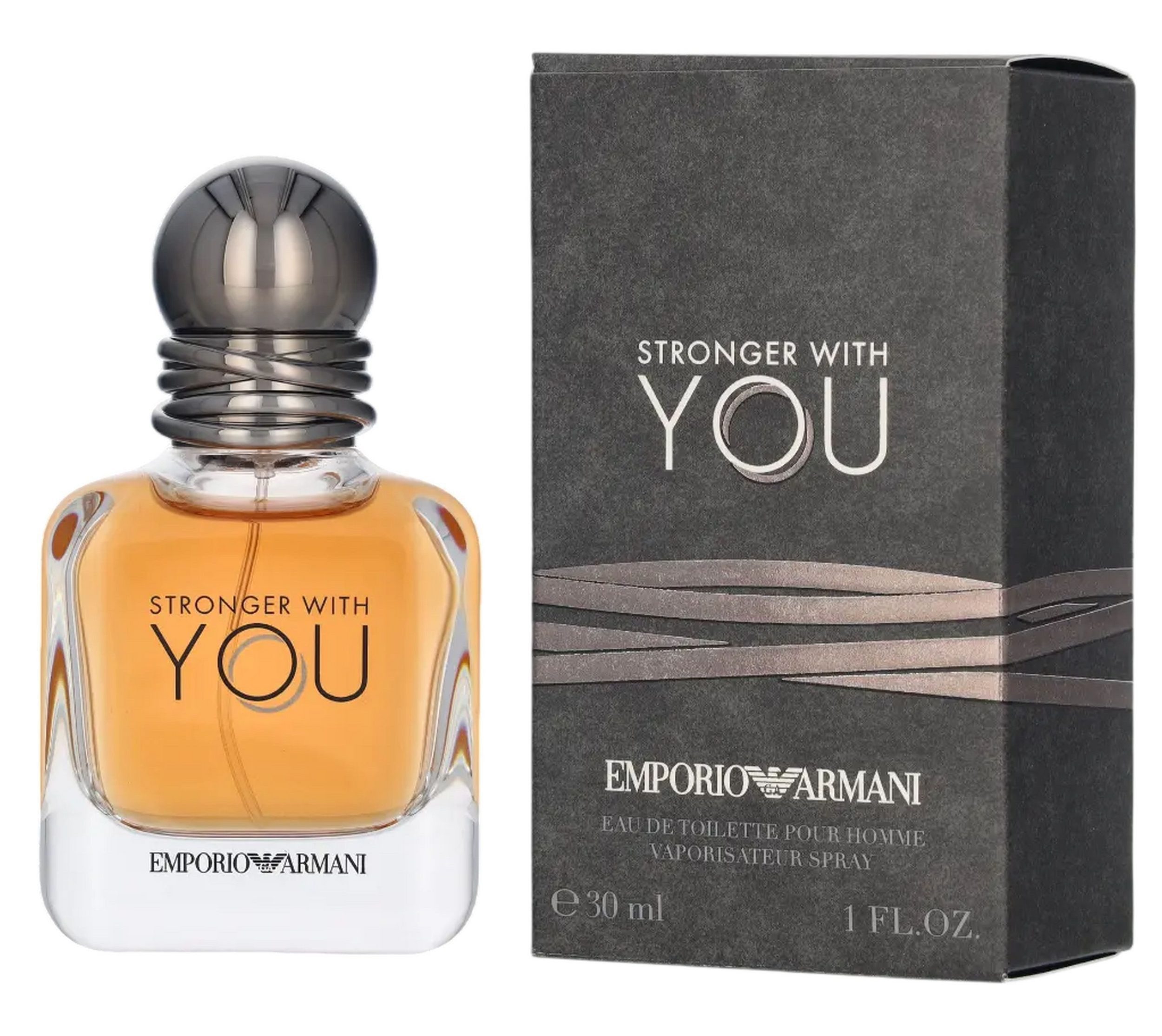 Emporio Armani Duft-Set Stronger With You Eau de Toilette (EDT) Herren Spray, Süß-würziger Duft mit Kastanie, Lavendel, Vanille und Kardamon