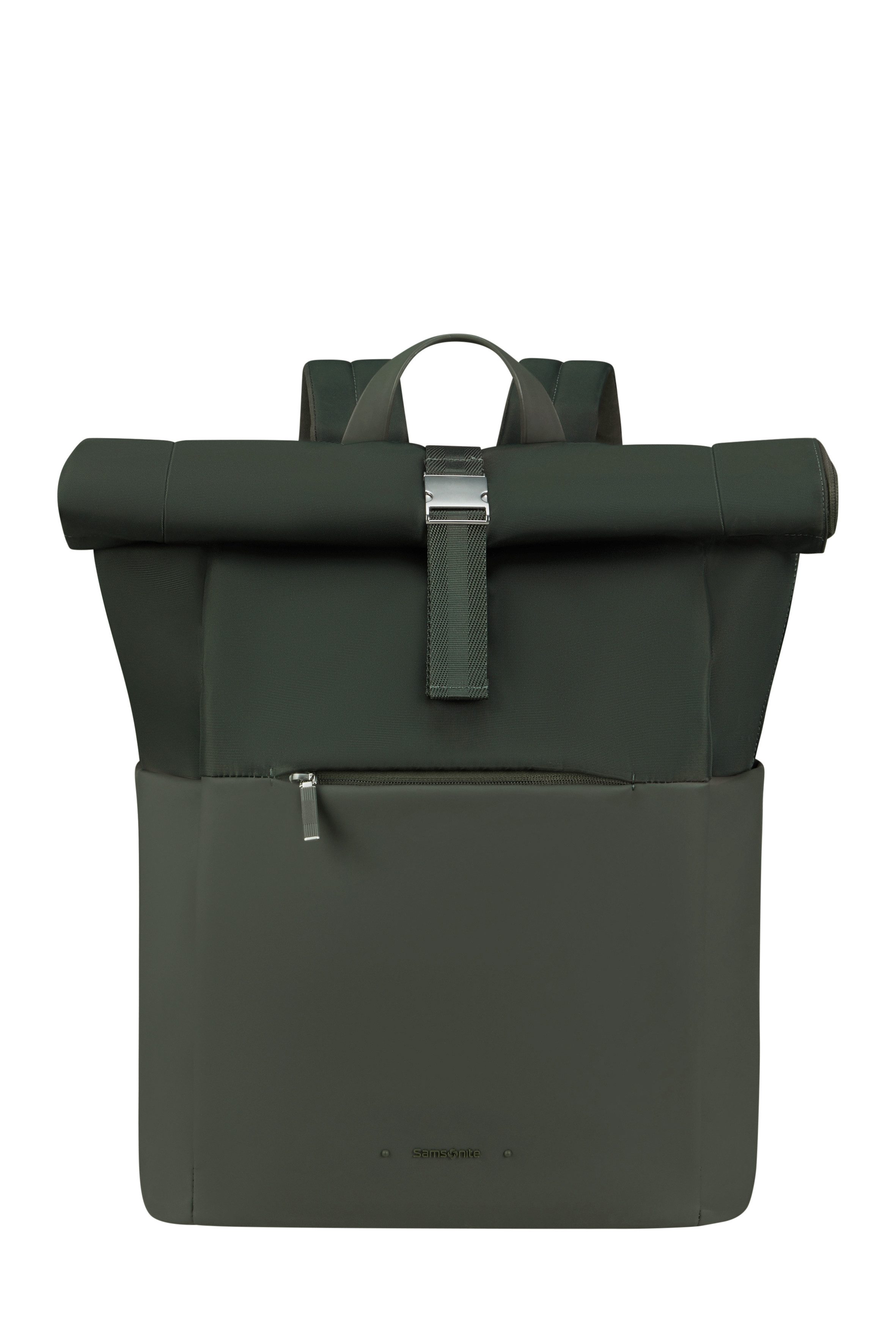 Samsonite Notebookrucksack 4PACK (Set, Mit Metalltag und Sticker Set), Unisex Rolltop-Rucksack, Überschlag mit Klippverschluss