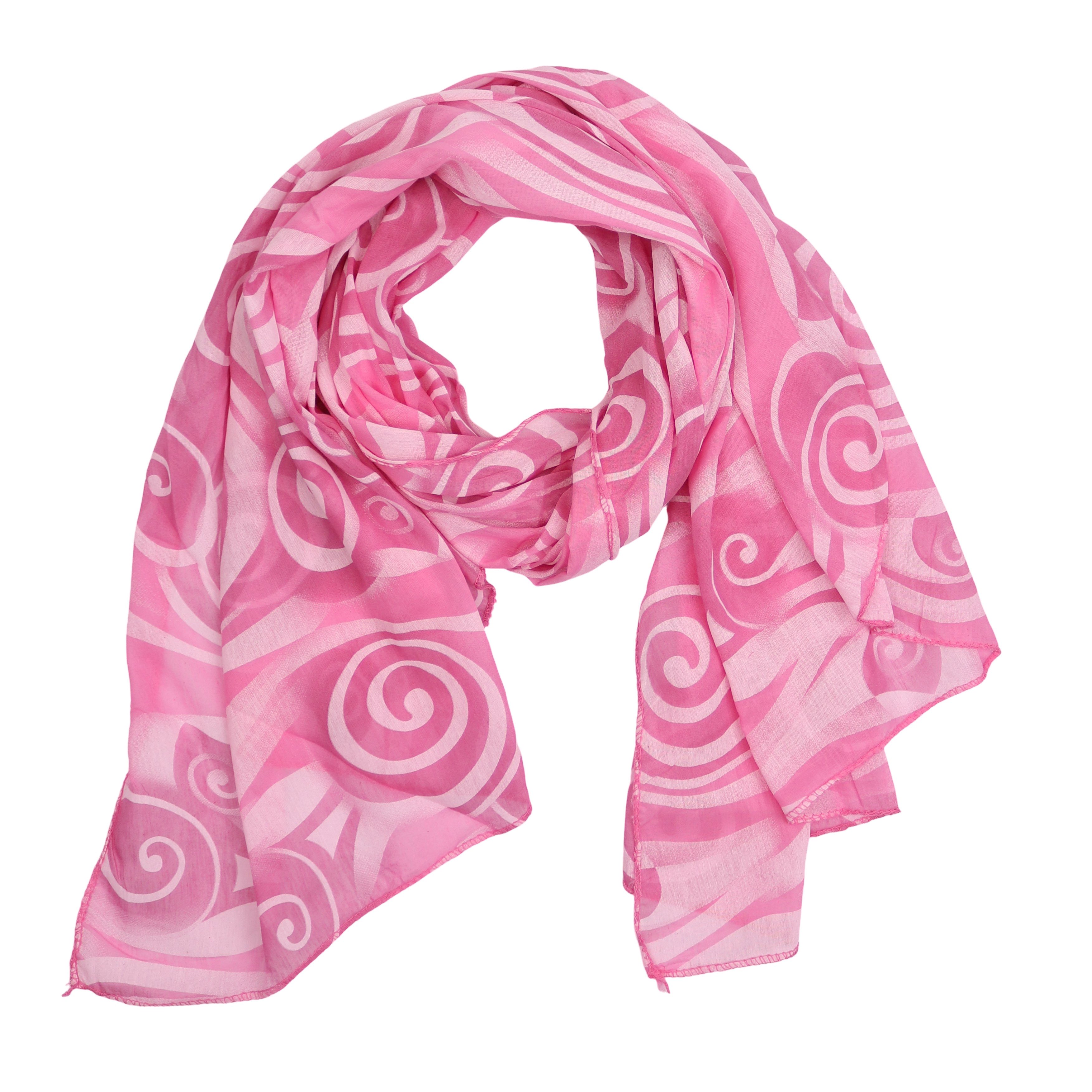 MIRROSI Modeschal Asymmetrischer Schal, Made in Italy 20% Seide 80% Baumwolle, (Ca.170x77cm; leicht und bequem), Damen Halstuch ideal für Frühling, Sommer und Herbst