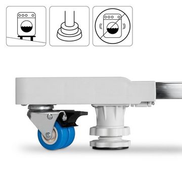 Xavax Transportroller Transportroller f. Waschmaschine, Trockner, Kühlschrank, verstellbar, Hausgerätesockel verstellbar
