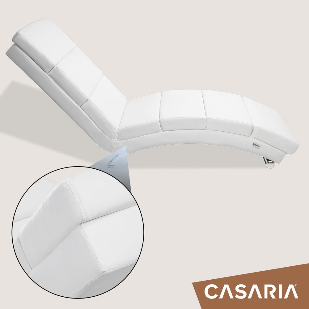 Casaria Relaxliege London, 1 Teile, XXL 186x89x55cm Ergonomisch Kunstleder Gepolstert 180kg Belastbarkeit – Bild 5 von 5