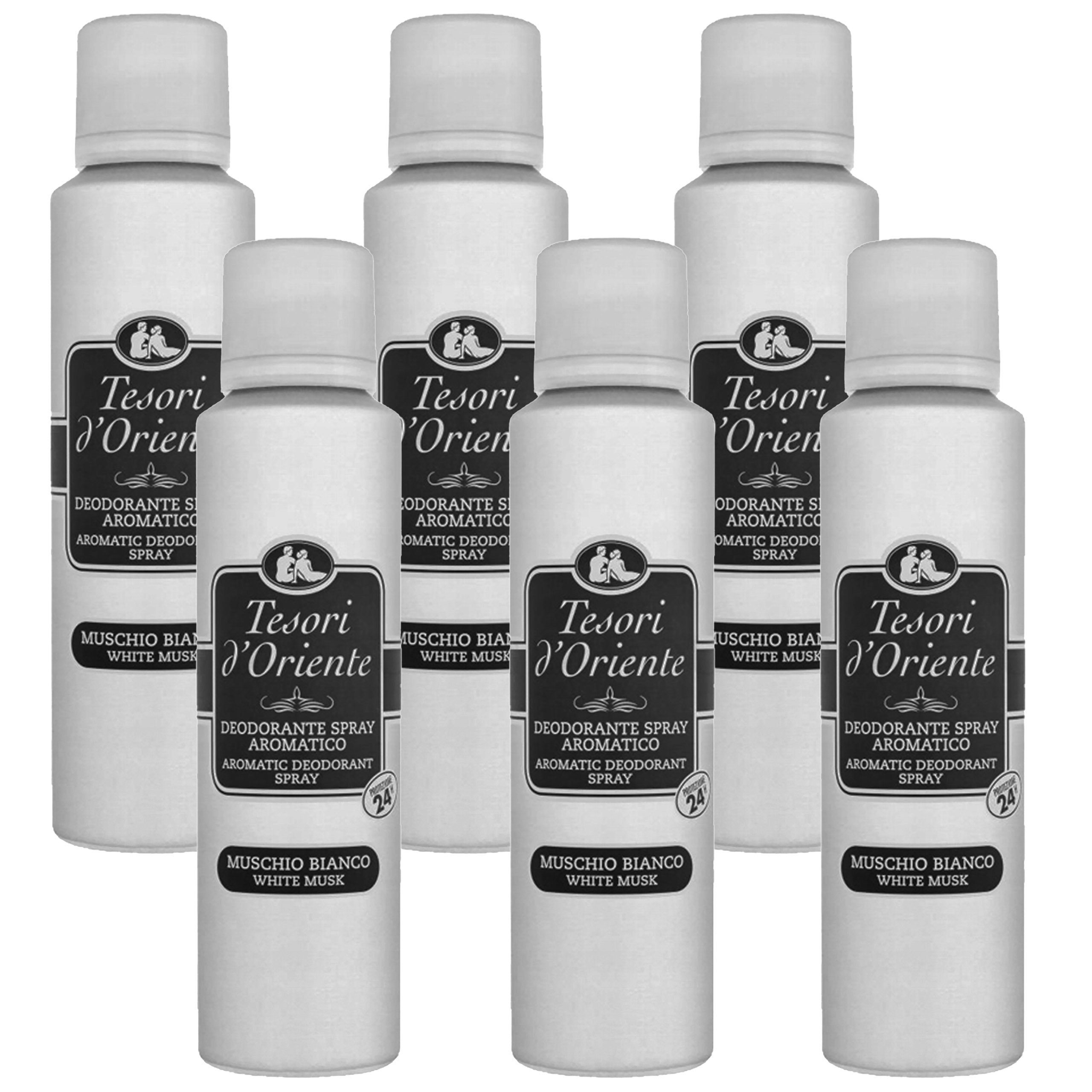 Tesori d´Oriente Bodyspray Tesori d'Oriente Muschio Bianco Deodorant 150 ml x6