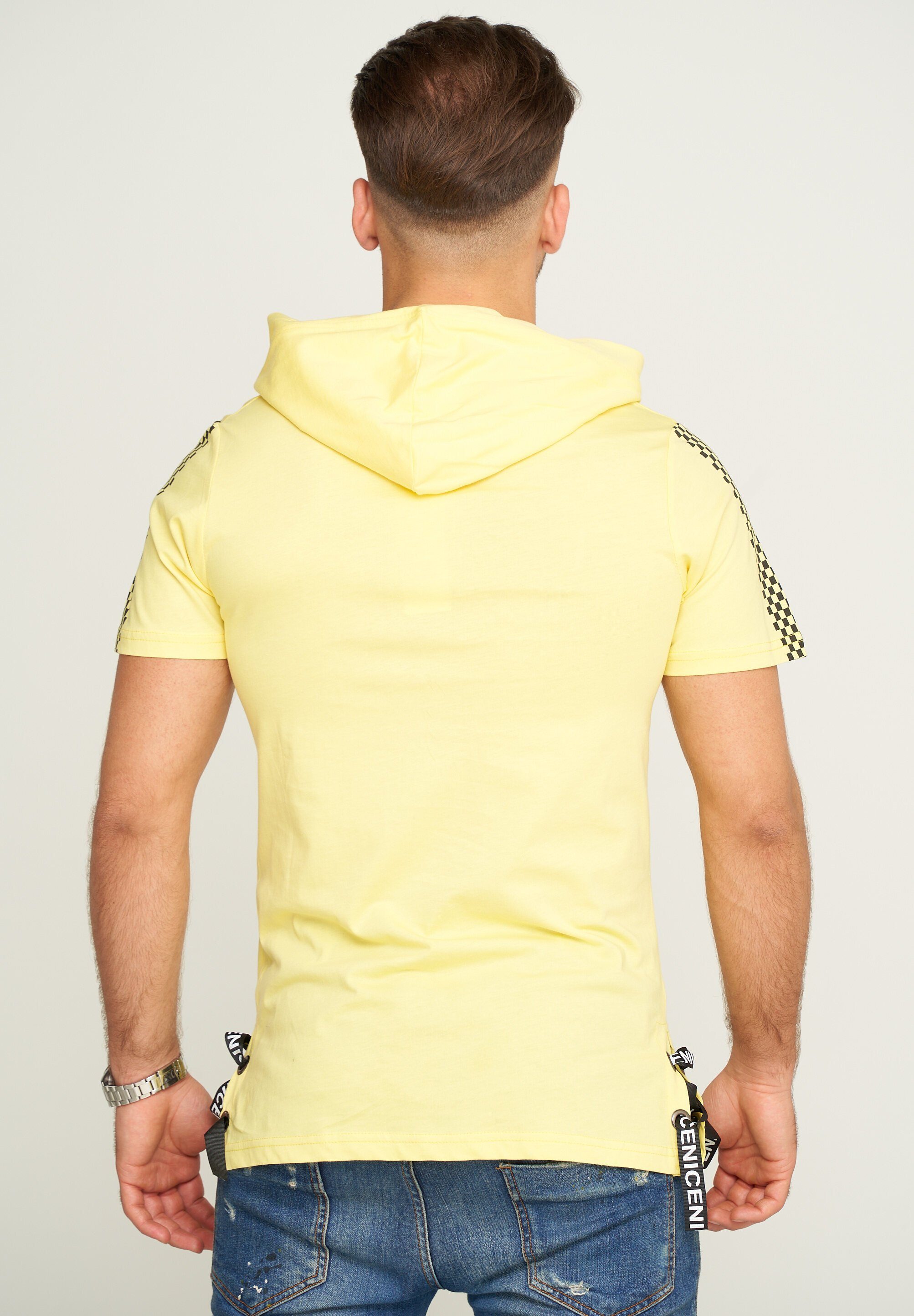 2Y Premium T-Shirt im 2YMANCOS Gelb Oversize-Stil