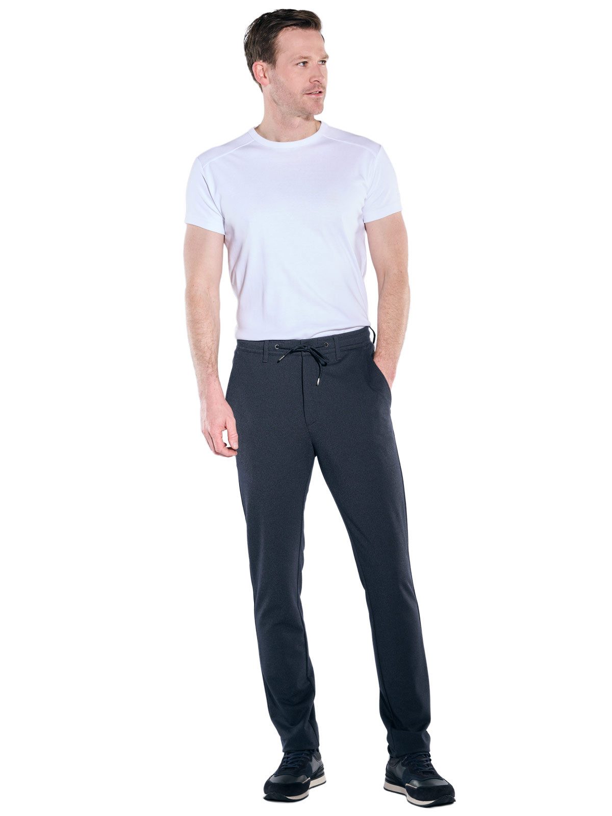 Engbers Chinohose Herren Chino straight, Saphirblau