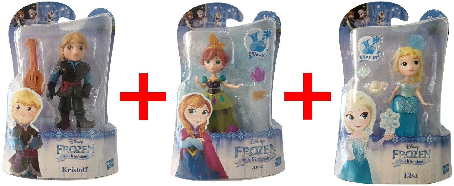 Spielfigur Hasbro Disney Frozen little Kingdom 3er-Set Sammelfiguren mit C1124 Kr