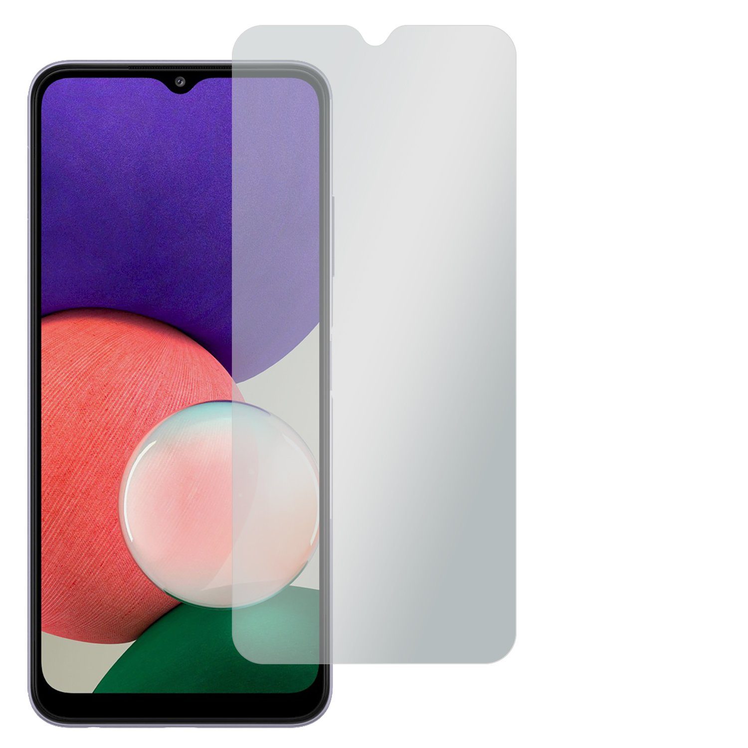 SLABO Schutzfolie Displayschutzfolie für Samsung Galaxy A22 5G (4er Set) MATT "No Reflexion"