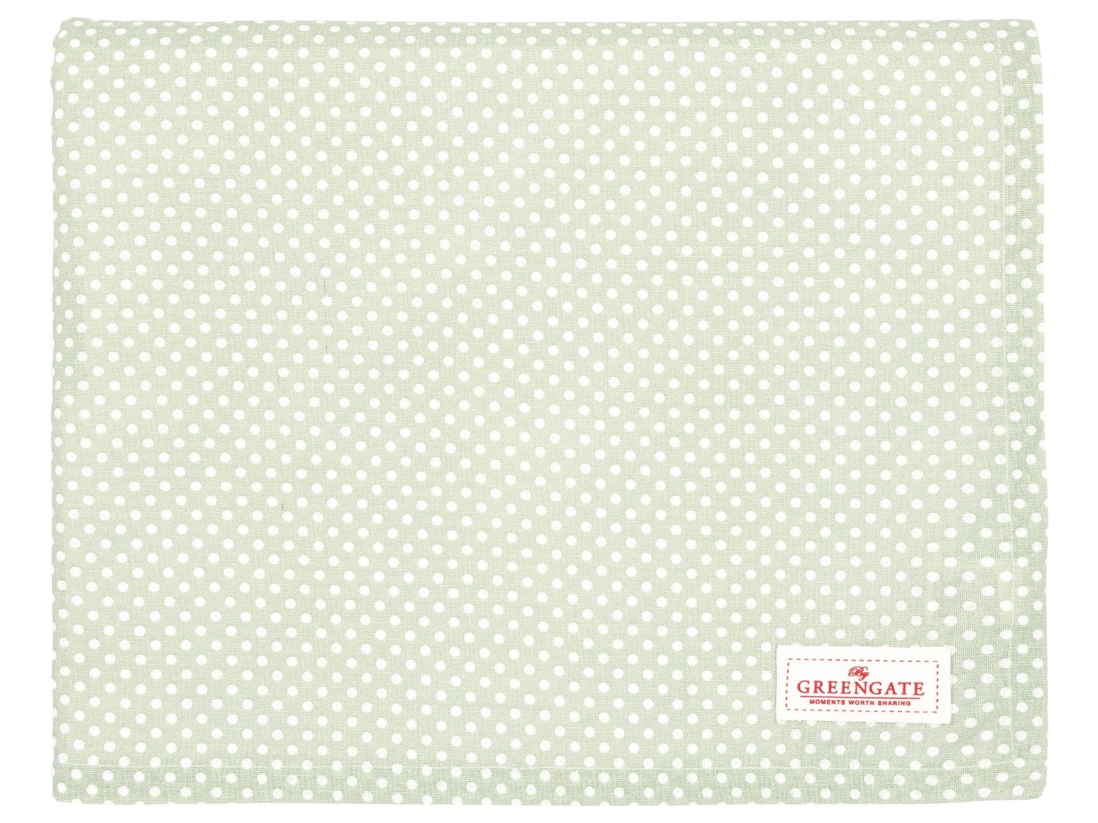 Greengate Tischdecke Dotty Tischdecke pale green 145x250cm