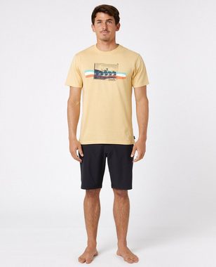 Rip Curl Print-Shirt Gestreiftes T-Shirt