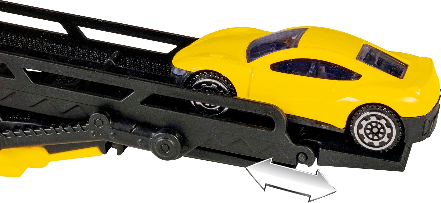 Happy People Spielzeug-Transporter ADAC Die Cast Transporter, inkluisve 2 Farhzeuge
