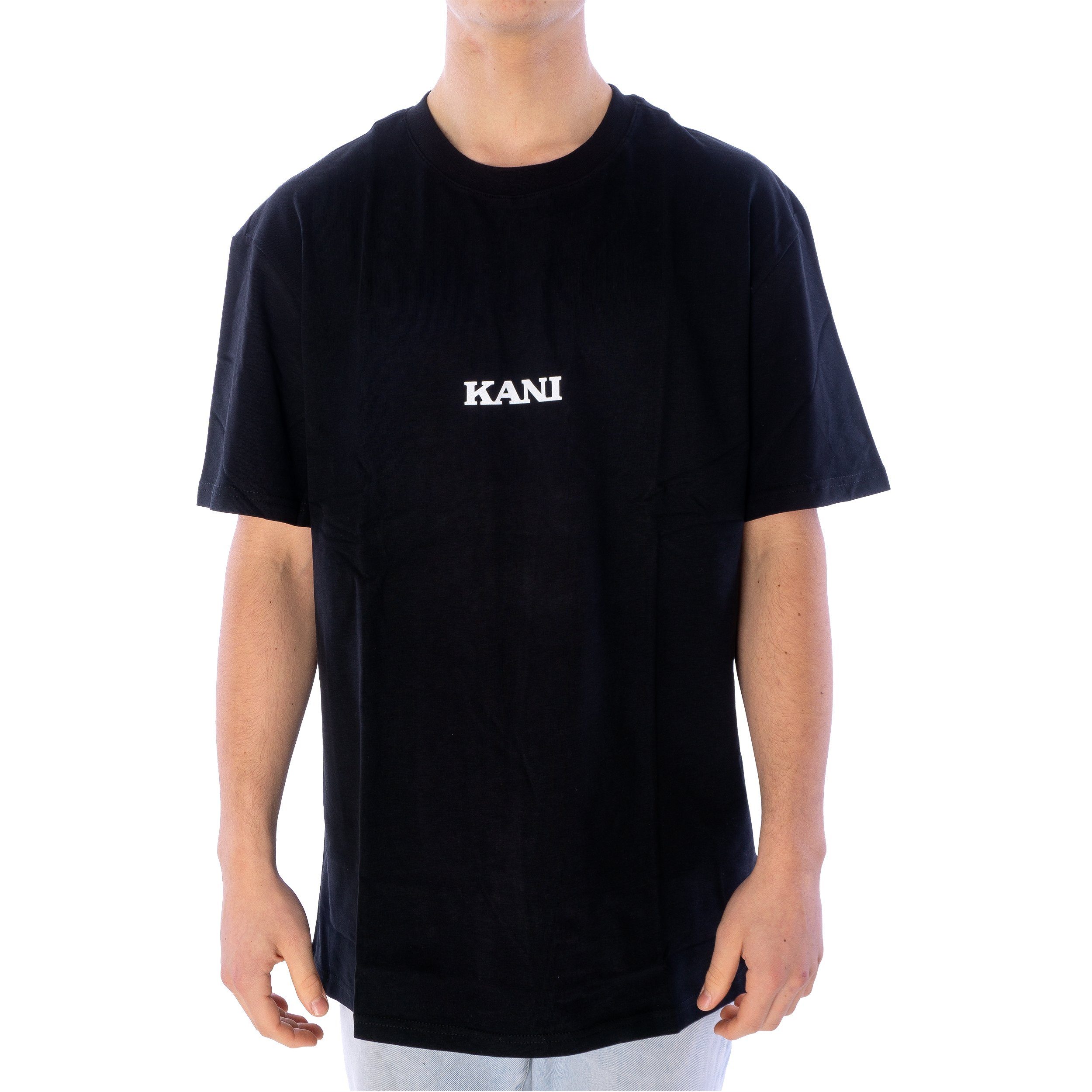 Karl Kani T-Shirt T-Shirt Retro (1-tlg) Karl Herren Kani Small Shirt schwarz