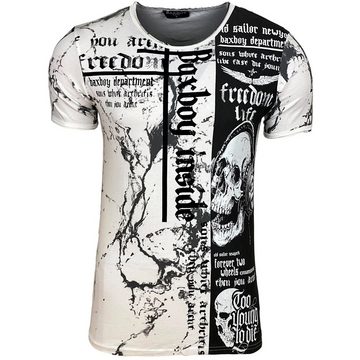 Baxboy T-Shirt Baxboy T-Shirt mit coolem Freedom Allover-Print