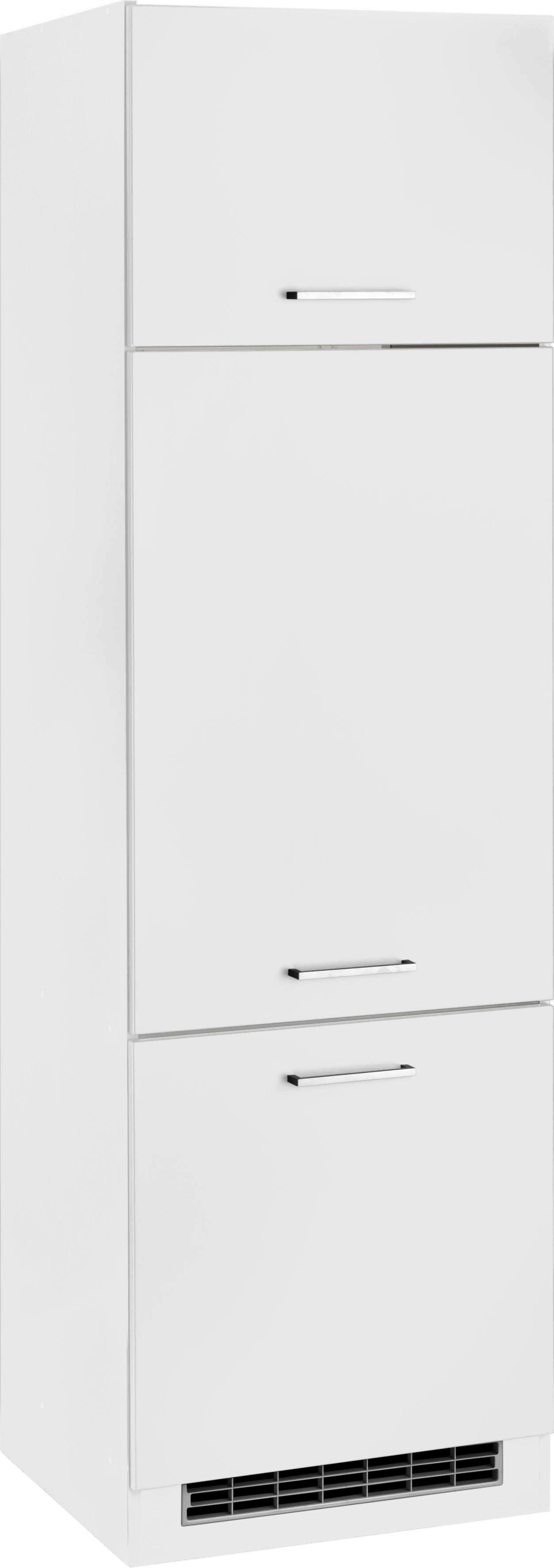 HELD MÖBEL Kühlumbauschrank Kehl für Einbaukühlschrank, Nischenhöhe 88cm weiß | weiß