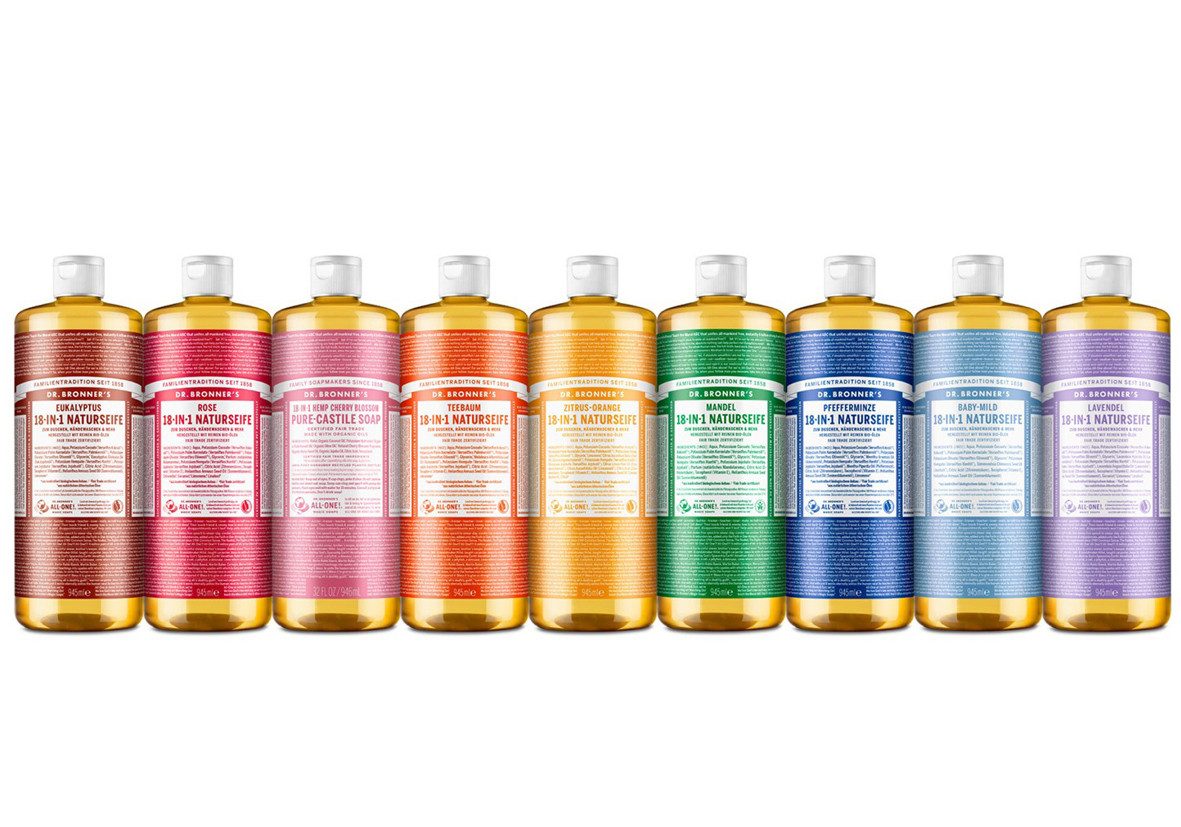 Dr. Bronners Flüssigseife Grüner Tee, 1-tlg., Liquid Soap 945 ml