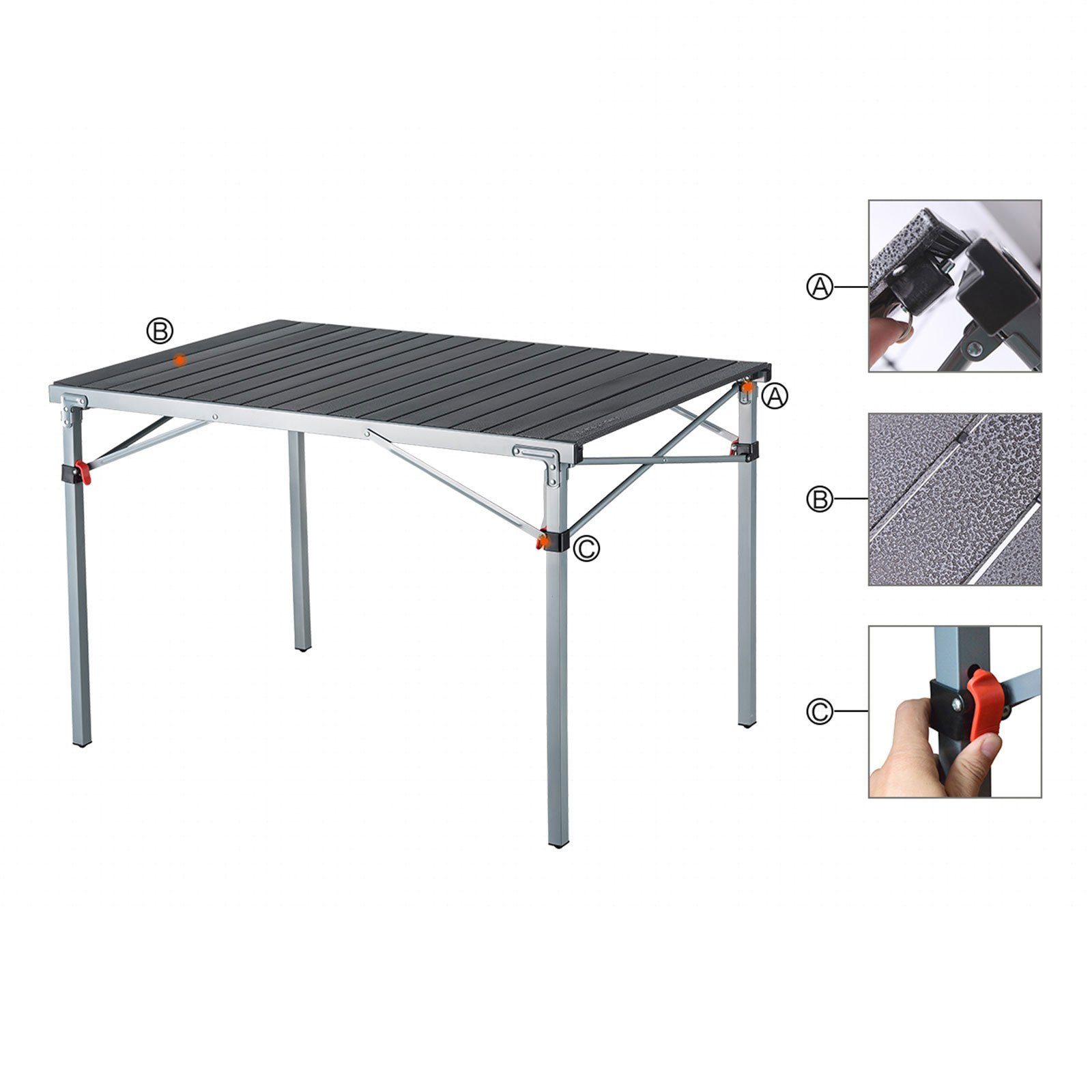 KingCamp Campingtisch Rolltisch Compact Folding Table - Campingtisch Cam
