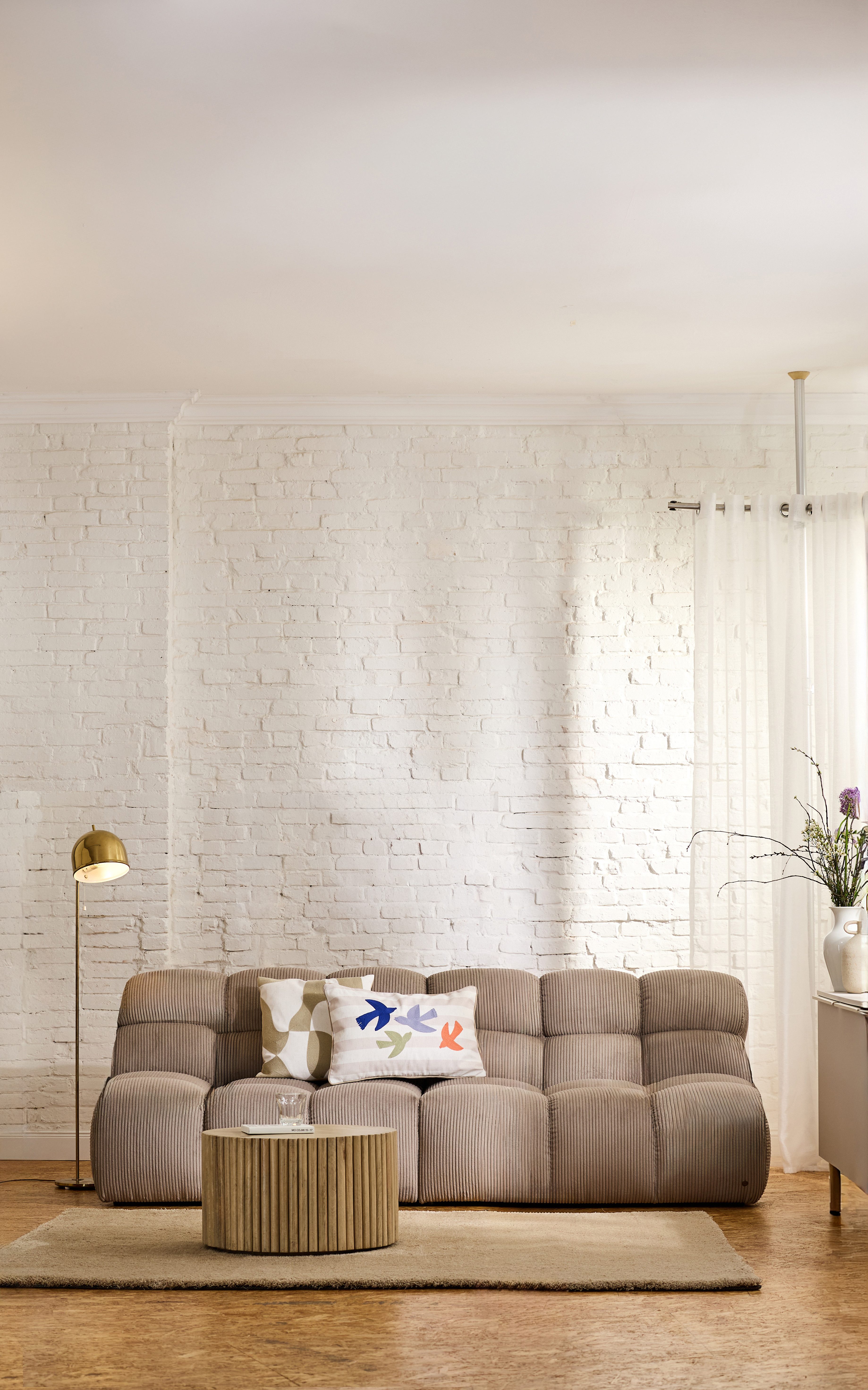 TOM TAILOR HOME Big-Sofa SOFT CUBE – stylische Retrovibes durch markante Kachelsteppung, angenehmer Sitzkomfort, 205/245x90, mit optionaler Armteilfunktion