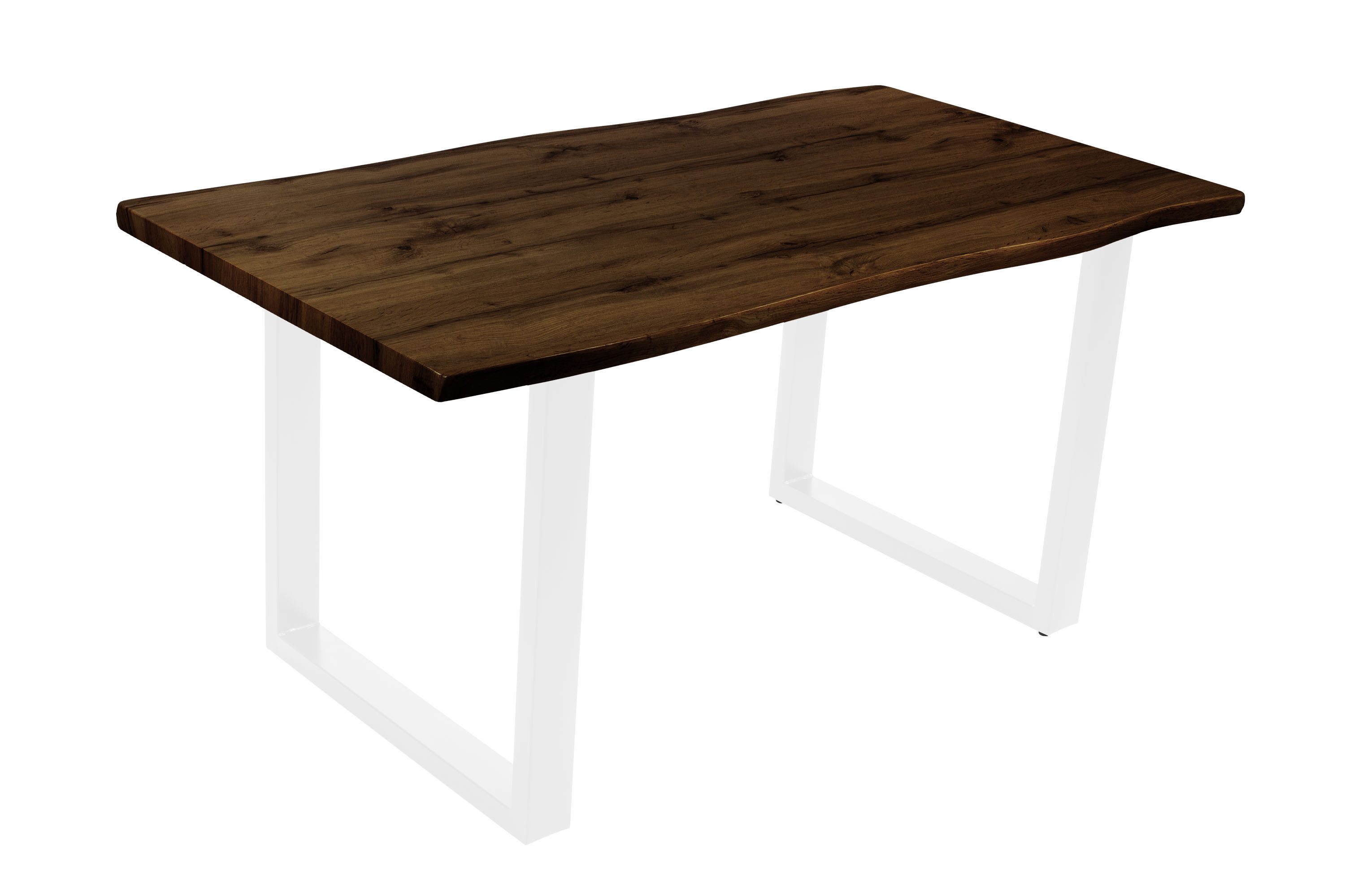 Loreno® Esstisch Josy, Nussbaumholz, Baumkante, MDF-Platte, günstig online kaufen