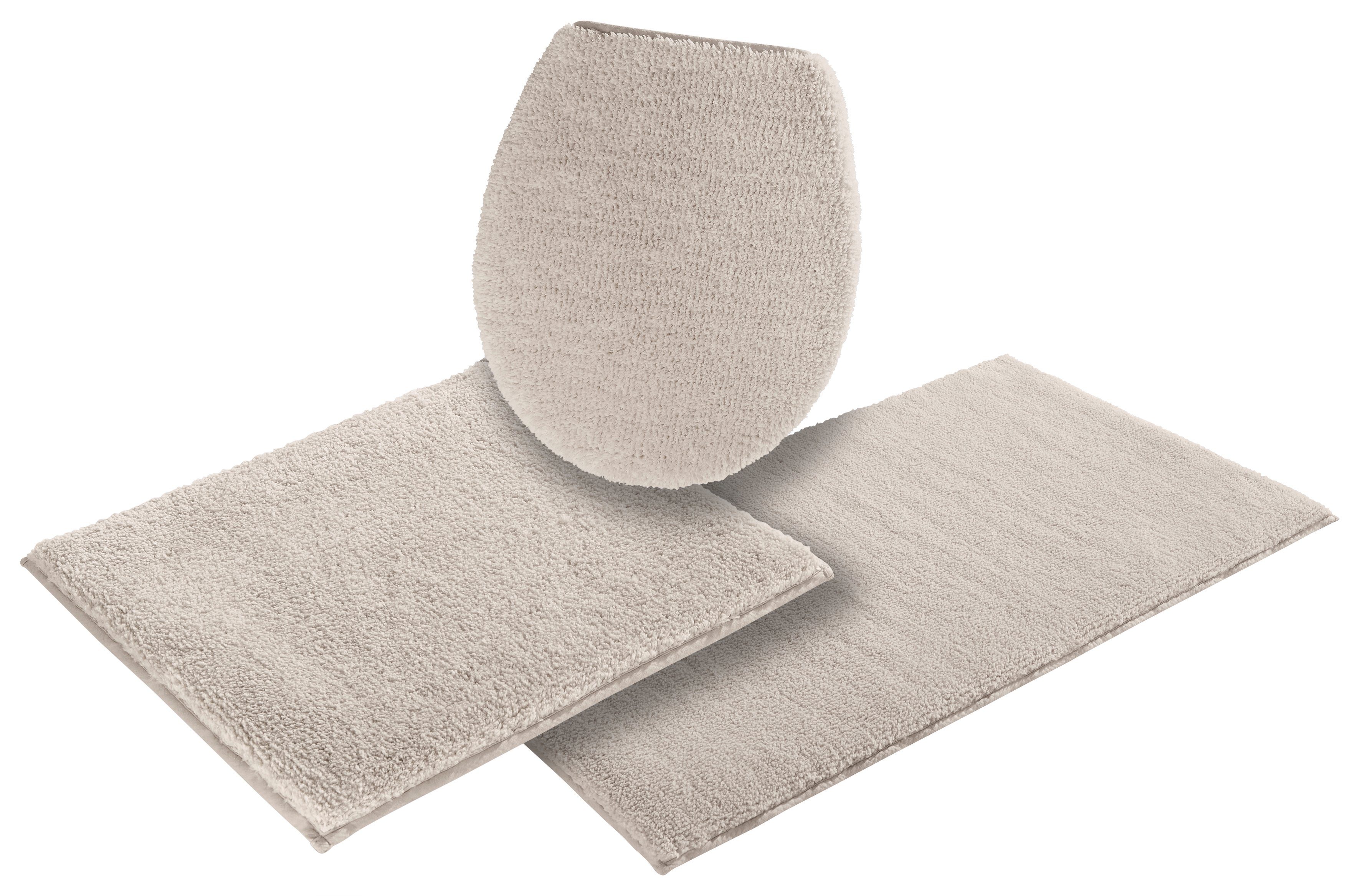 my home Badematte Vanessa, Badvorleger, Badezimmer Teppich, Höhe 10 mm, rut günstig online kaufen