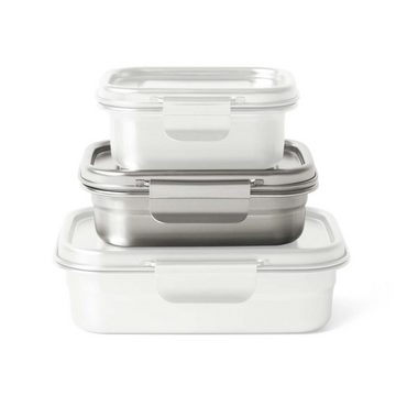 ECO Brotbox Lunchbox Yumi+ M (700 ml), Edelstahl, auslaufsicher, mit Gummiband