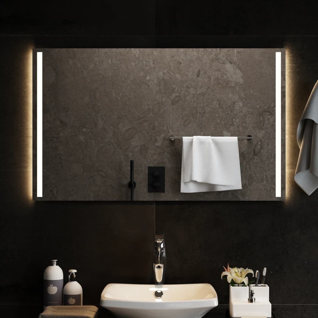 Wandspiegel 100x60 cm furnicato LED-Badspiegel