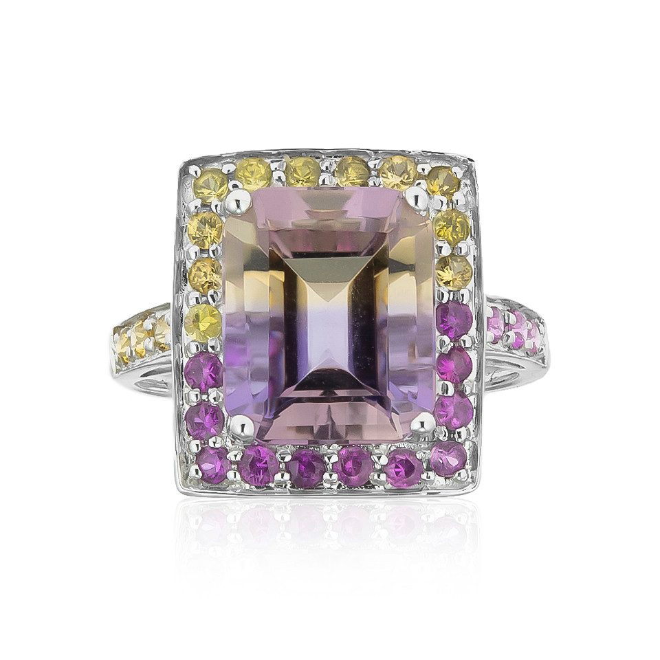 Cavill Goldring Bolivianischer Ametrin & rosa günstig online kaufen