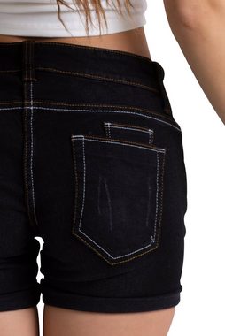 BlauerHafen Jeansbermudas »Damen Jeans Shorts Destroyed Bermuda Stretch Boyfriend Hotpants«
